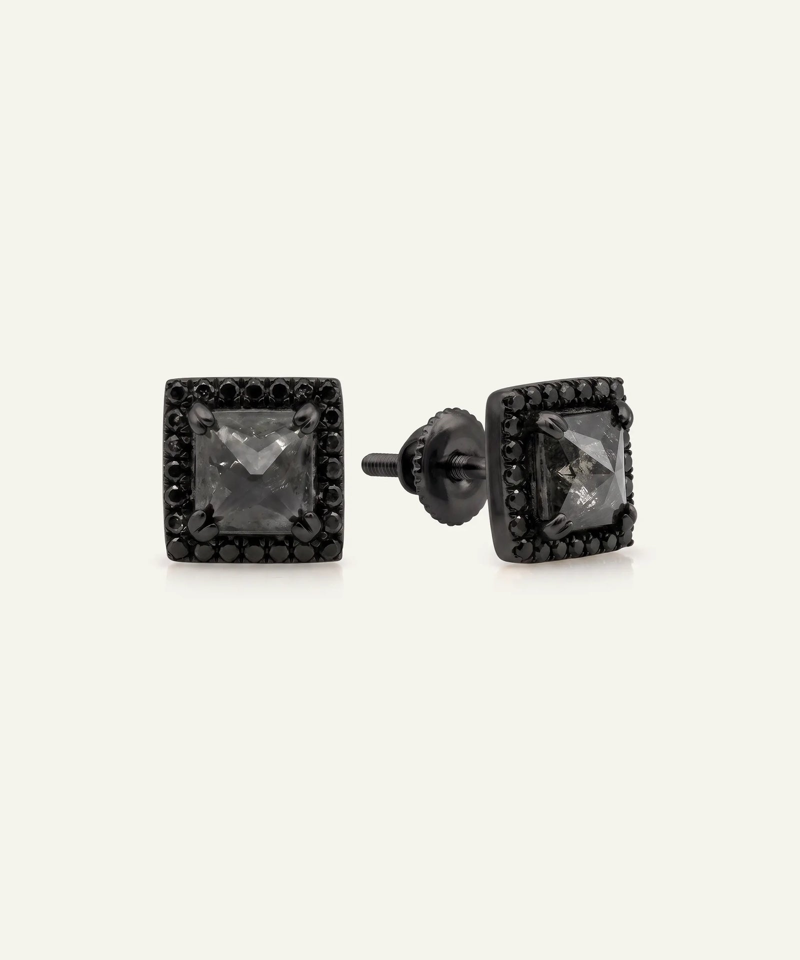 Black metal bracket on a white background
