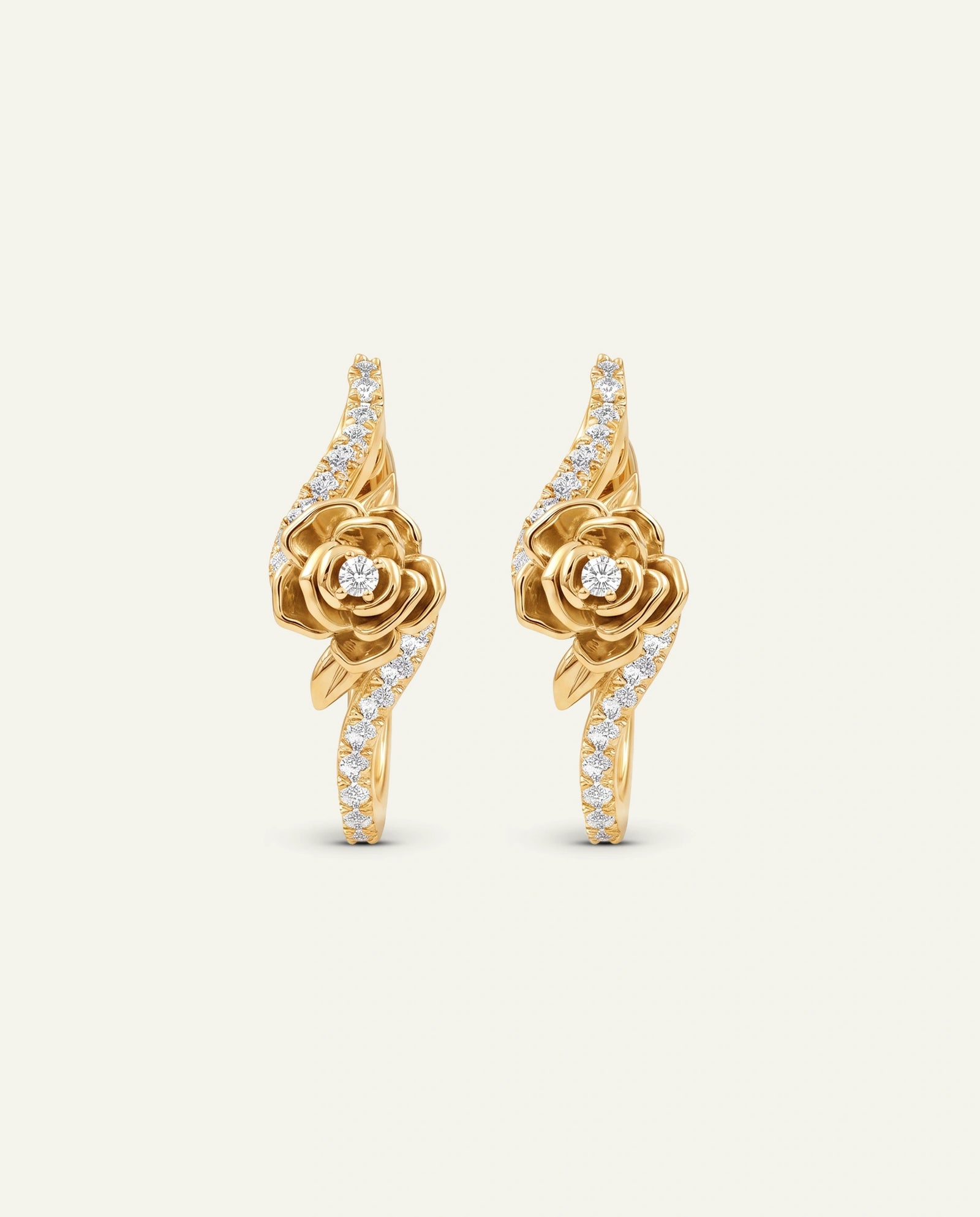 Love Spell® Lab-grown Diamond Flower Hoops