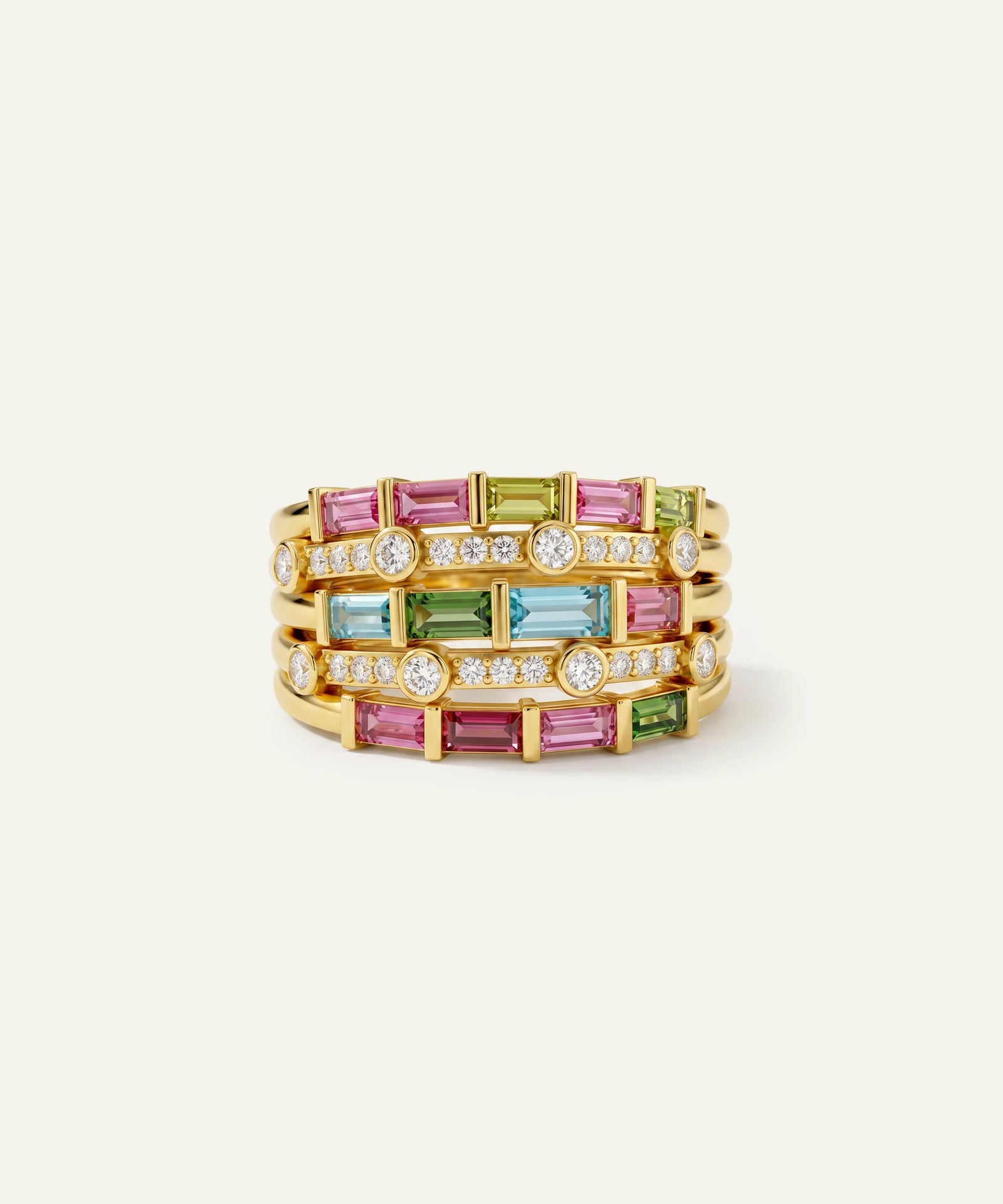 Aanika V. Multicolor Gemstone Fashion Ring