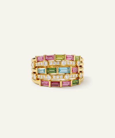 Aanika V. Multicolor Gemstone Fashion Ring