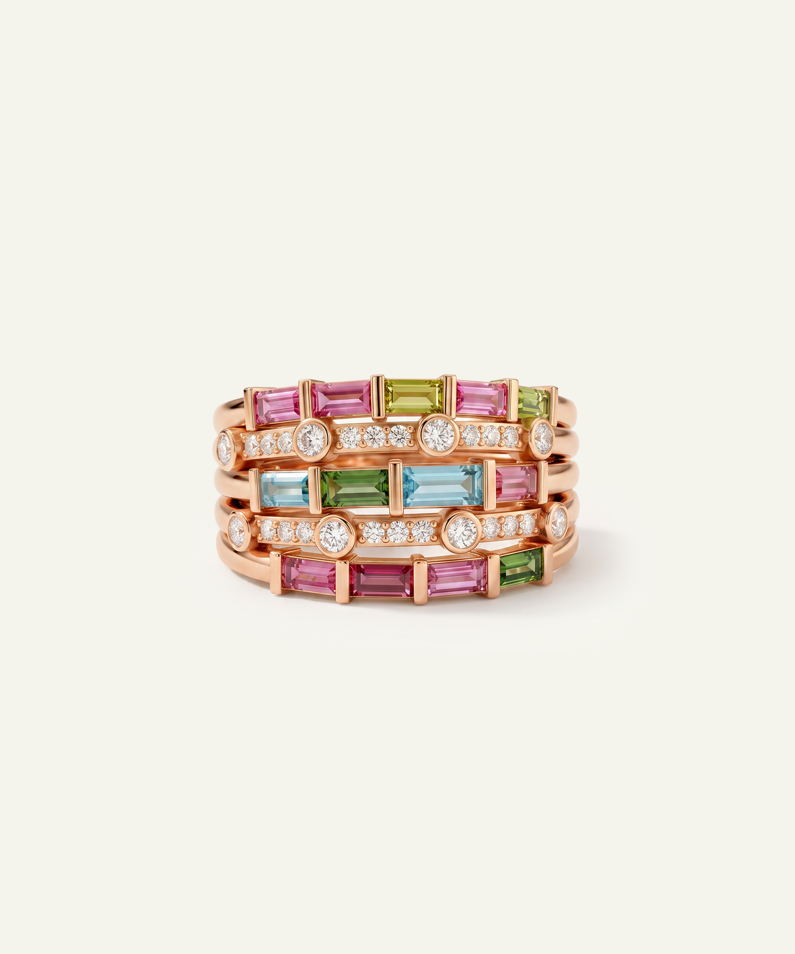 Aanika V. Multicolor Gemstone Fashion Ring