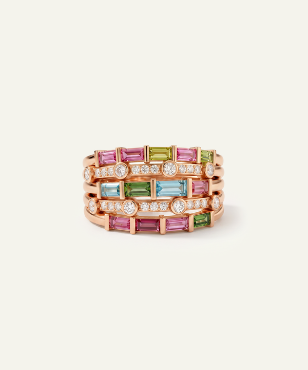 Aanika V. Multicolor Gemstone Fashion Ring