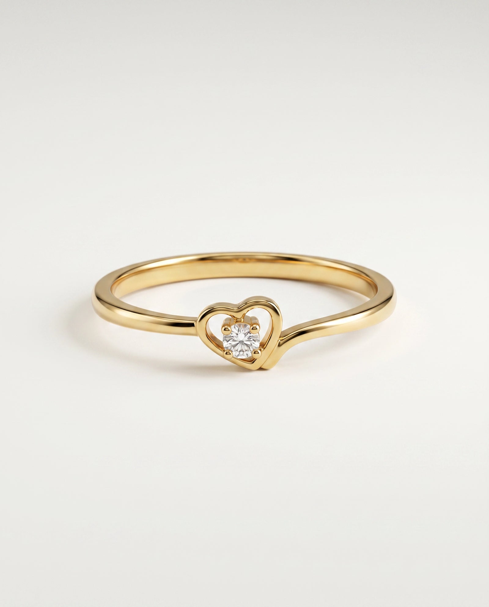 Eternal Vow Lab-grown Diamond Heart Promise Ring - 0.04 Ct. T.W.