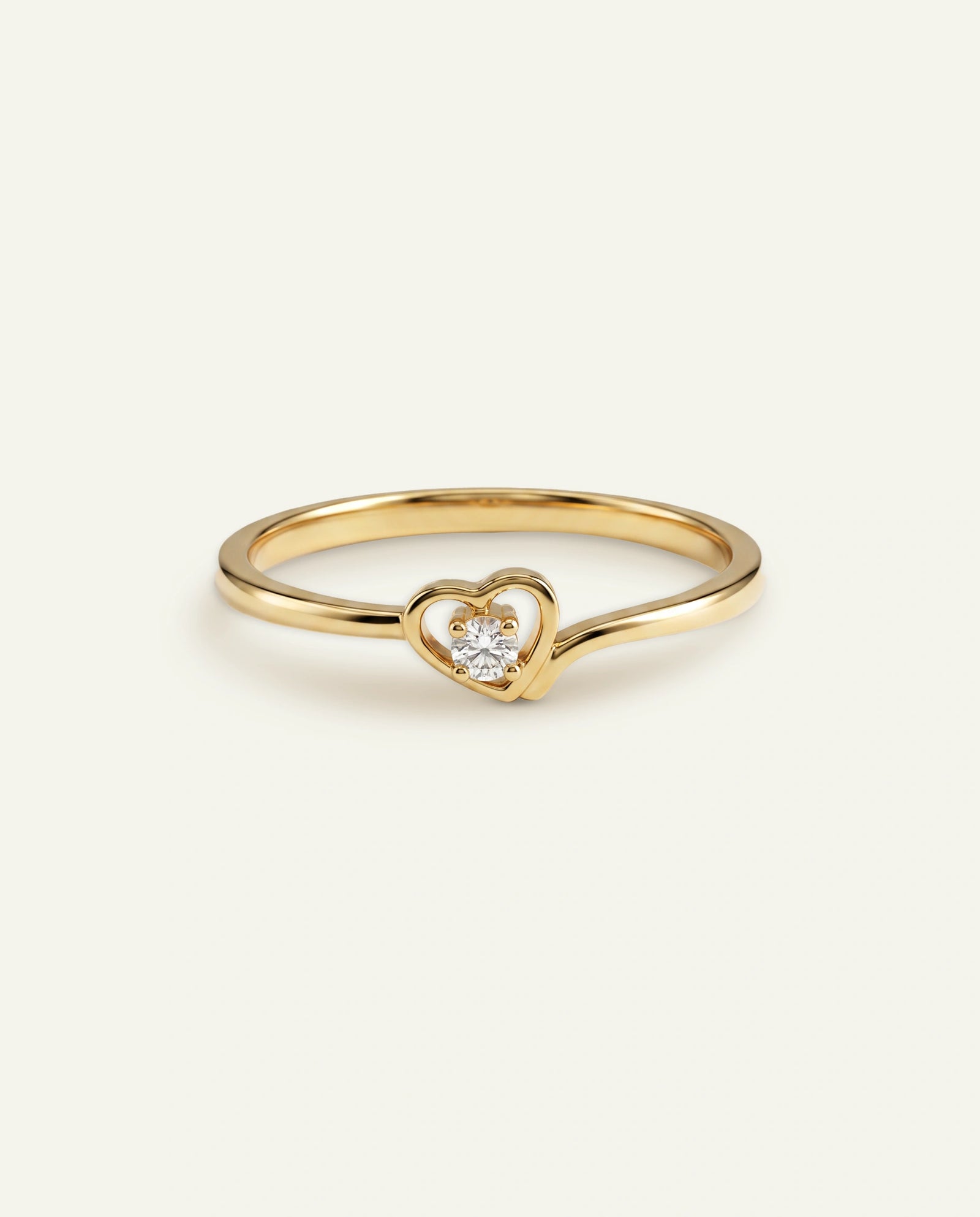 Eternal Vow Lab-grown Diamond Heart Promise Ring - 0.04 Ct. T.W.