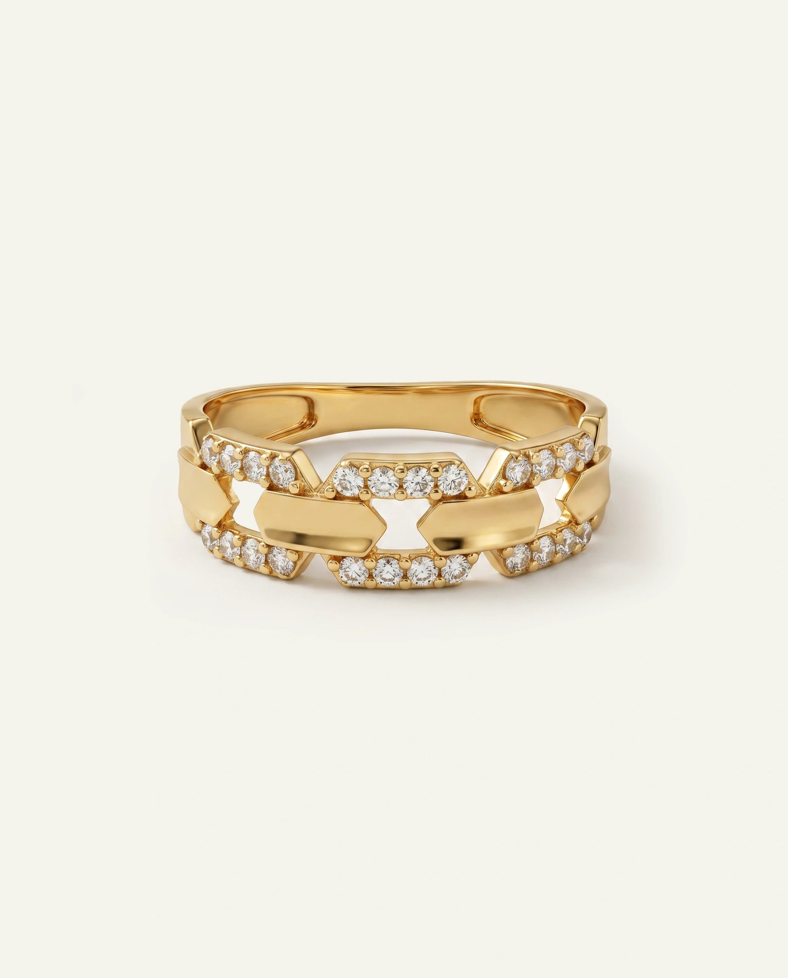 Bella by Ovani® Lab-grown Diamond Chain Link Band - 0.22 Ct. T.W.