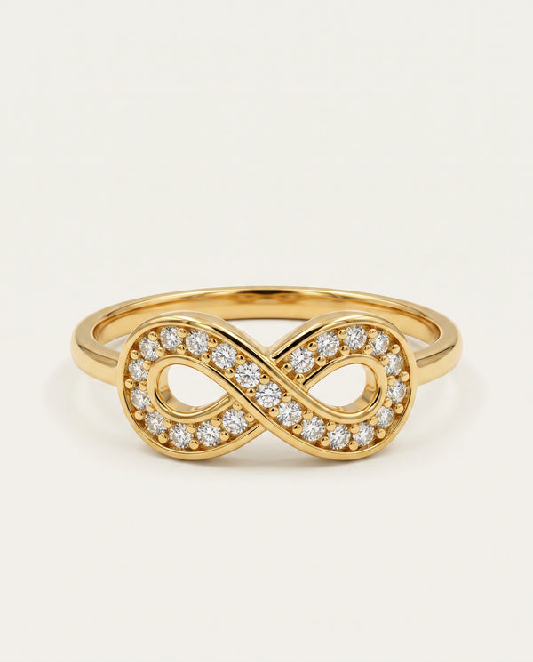 Eternal Vow Lab-grown Diamond Infinity Promise Ring - 0.14 Ct. T.W.