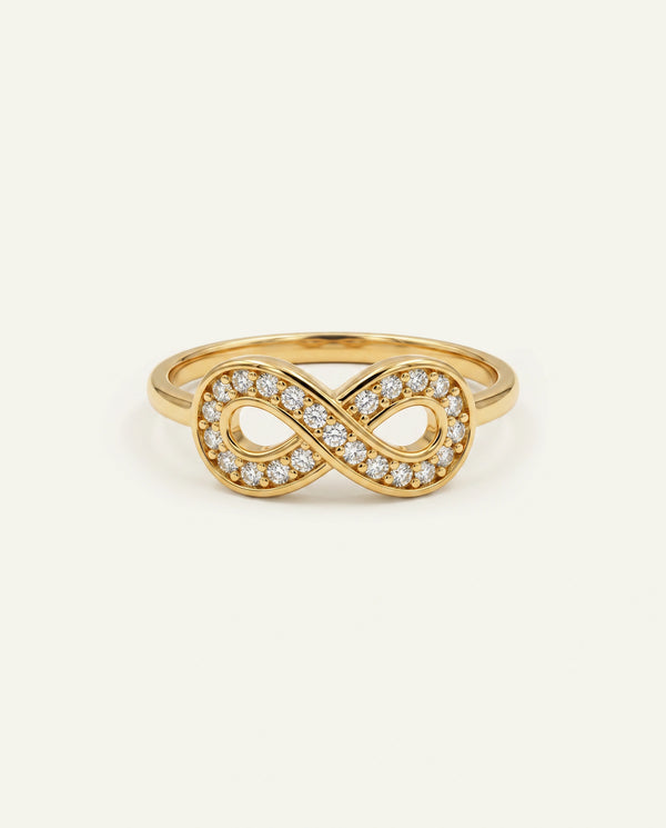 Eternal Vow Lab-grown Diamond Infinity Promise Ring - 0.14 Ct. T.W.
