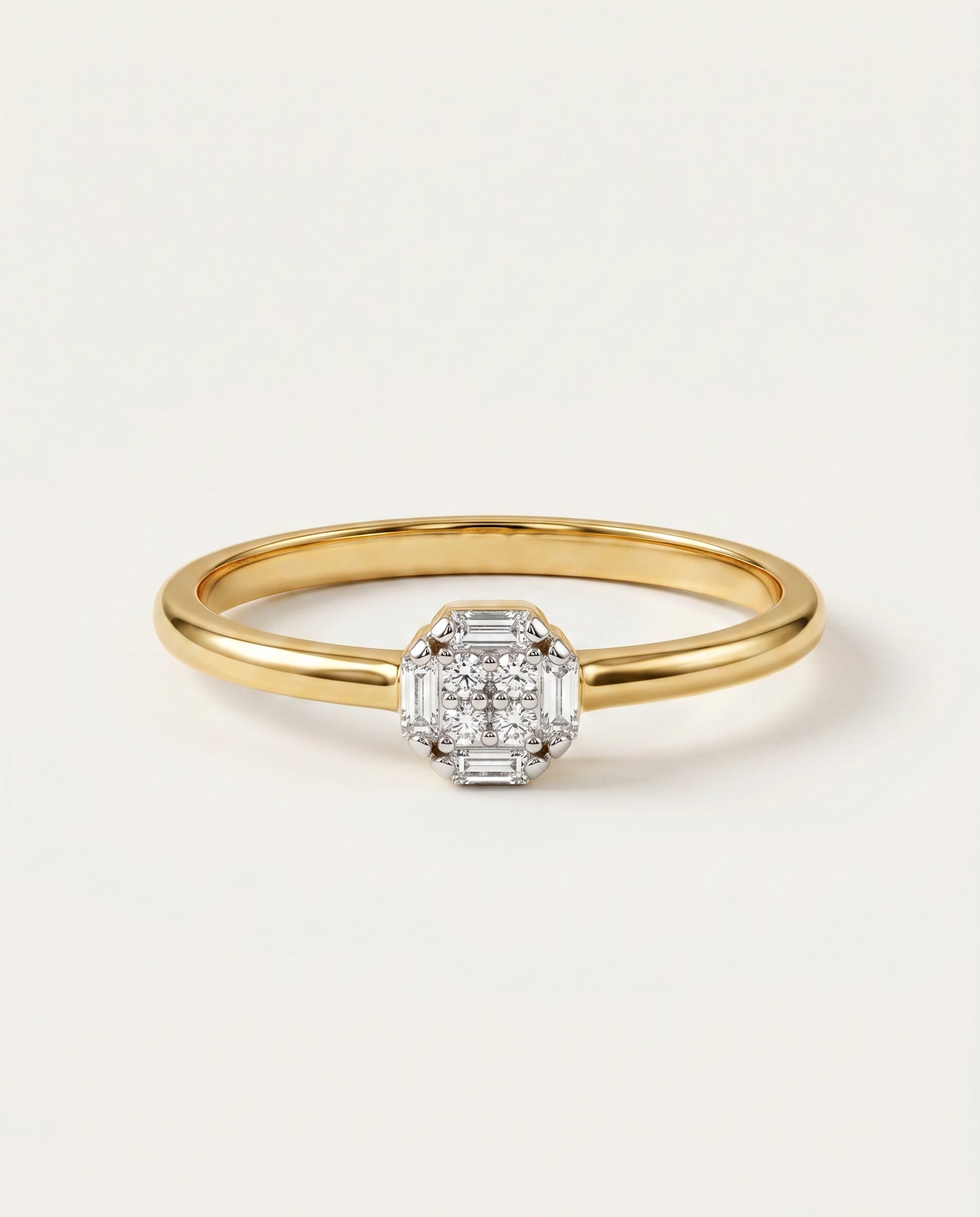 Eternal Vow Lab-grown Diamond Cluster Promise Ring - 0.10 Ct. T.W.