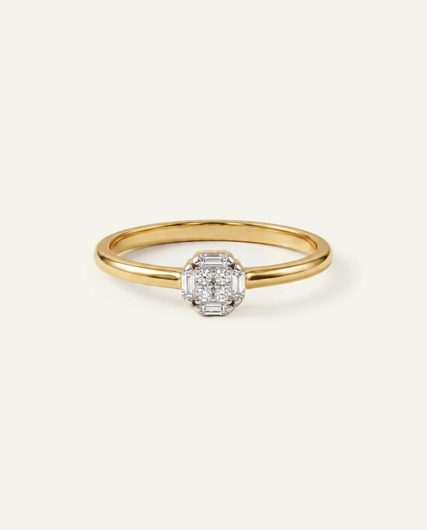 Eternal Vow Lab-grown Diamond Cluster Promise Ring - 0.10 Ct. T.W.
