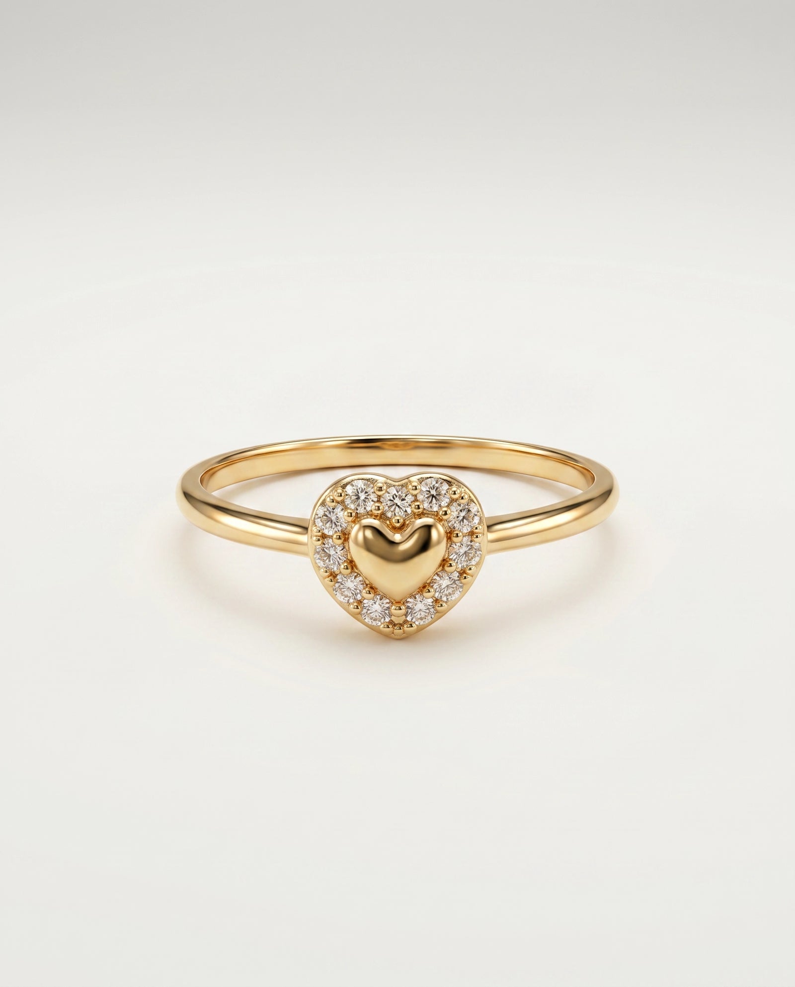 Eternal Vow Lab-grown Diamond Heart Promise Ring - 0.10 Ct. T.W.