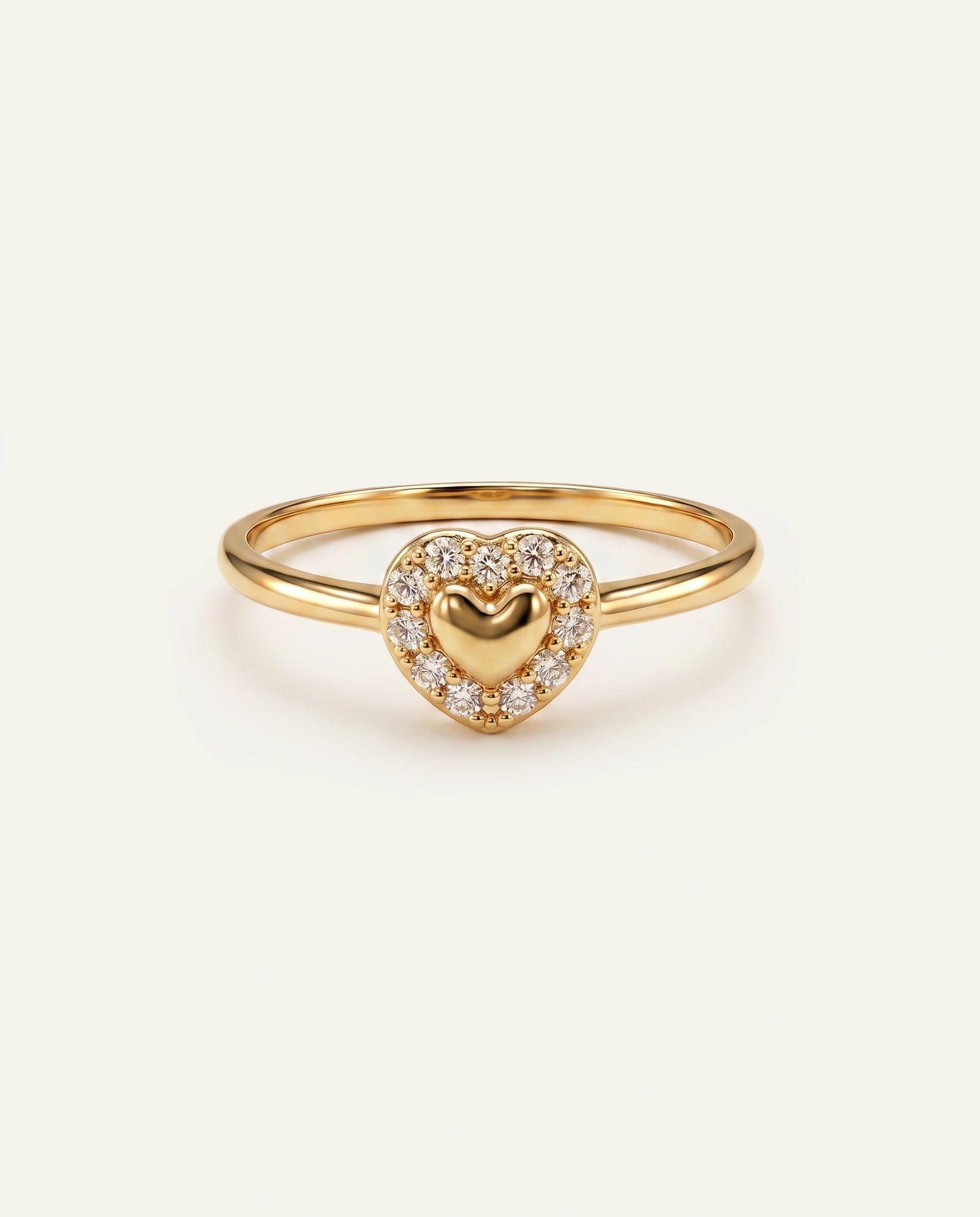 Eternal Vow Lab-grown Diamond Heart Promise Ring - 0.10 Ct. T.W.