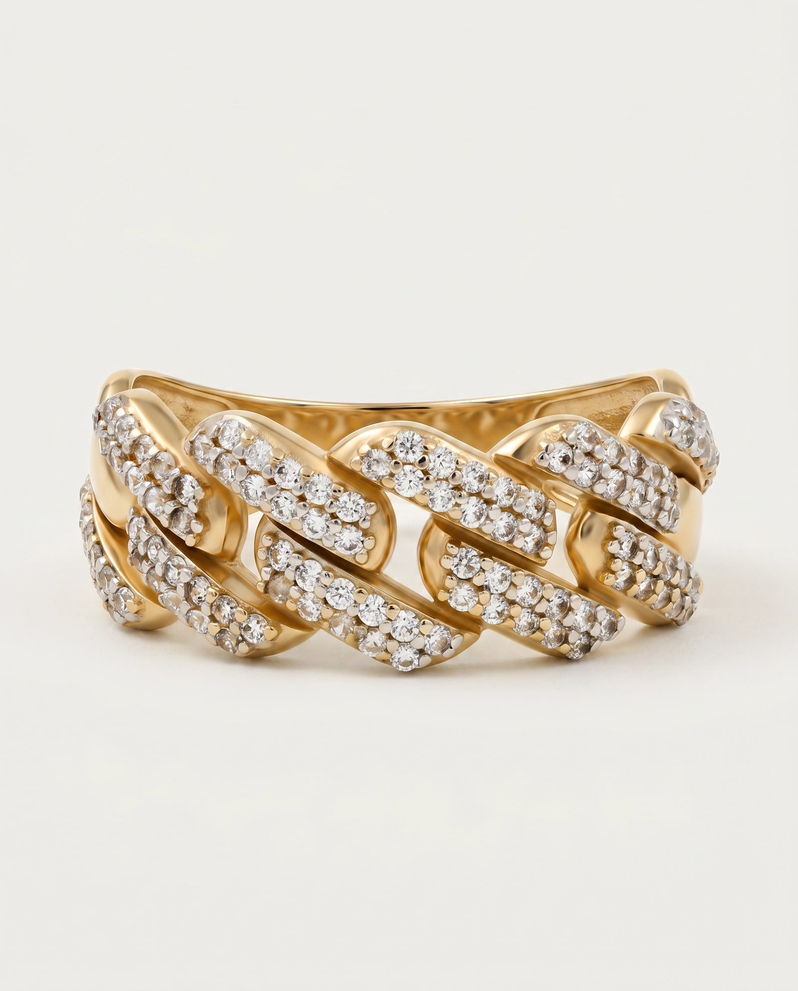 Bella by Ovani® Lab-grown Diamond Cuban Ring - 0.55 Ct. T.W.