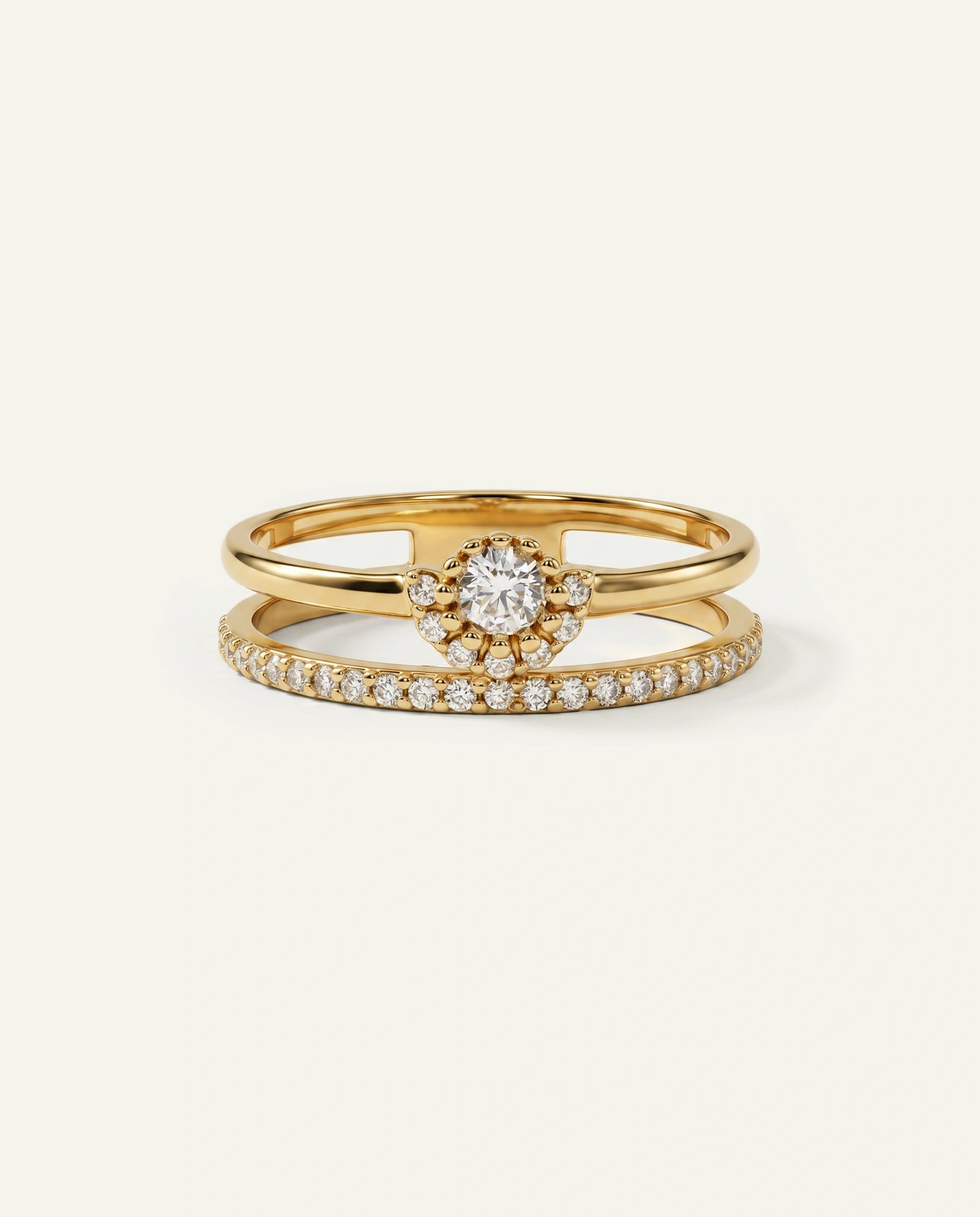 Eternal Vow Lab-grown Diamond Cluster Multi-Band Ring - 0.30 Ct. T.W.