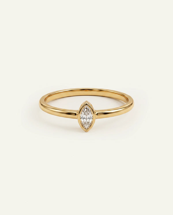 Eternal Vow Lab-grown Diamond Marquise Promise Ring - 0.10 Ct. T.W.