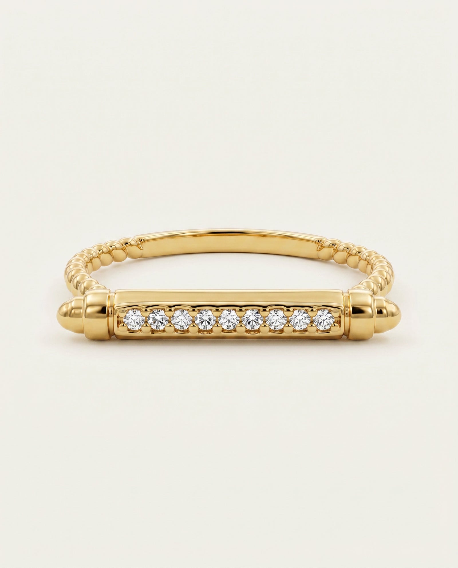 Bella by Ovani® Lab-grown Diamond Bar Ring - 0.05 Ct. T.W.