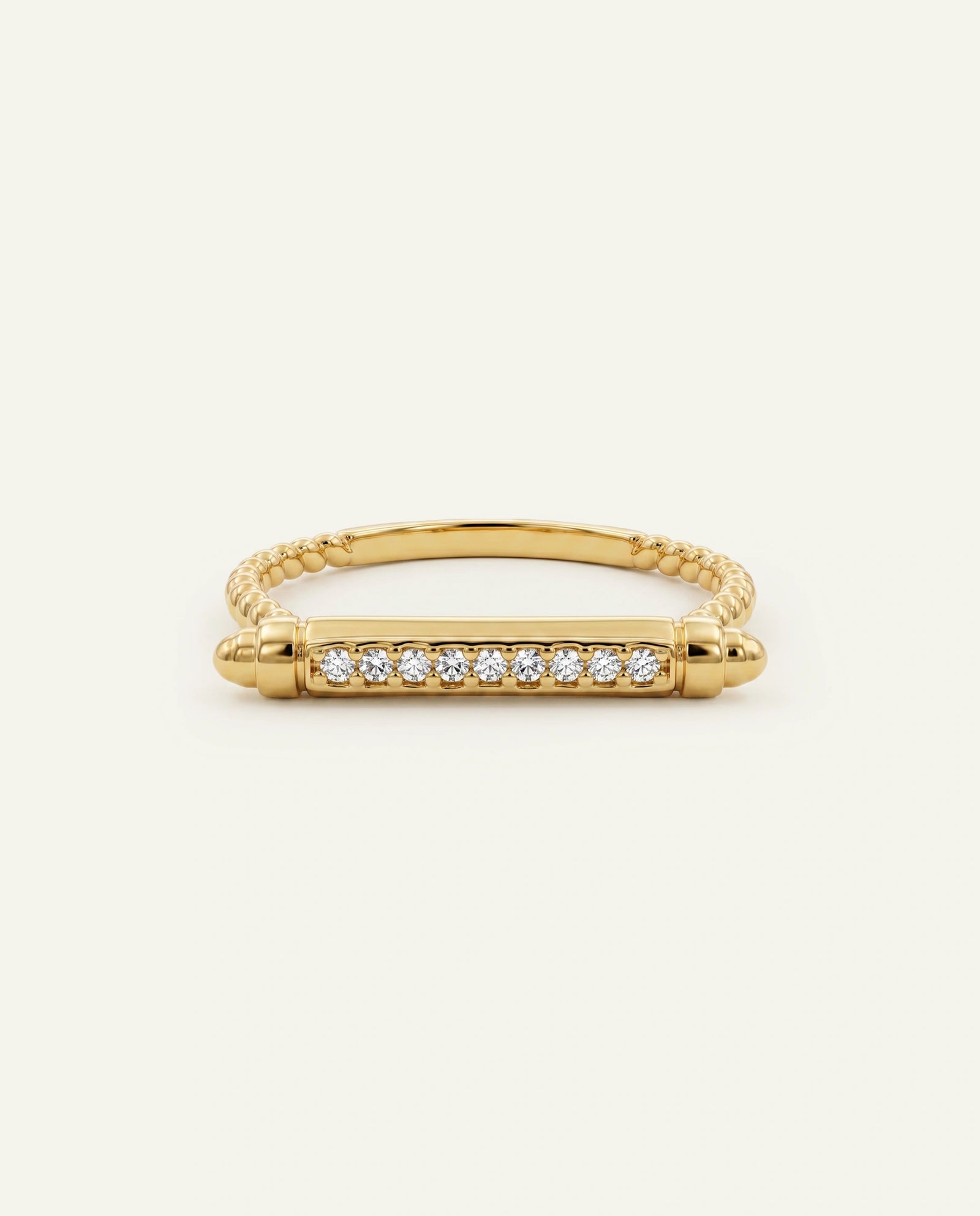 Bella by Ovani® Lab-grown Diamond Bar Ring - 0.05 Ct. T.W.