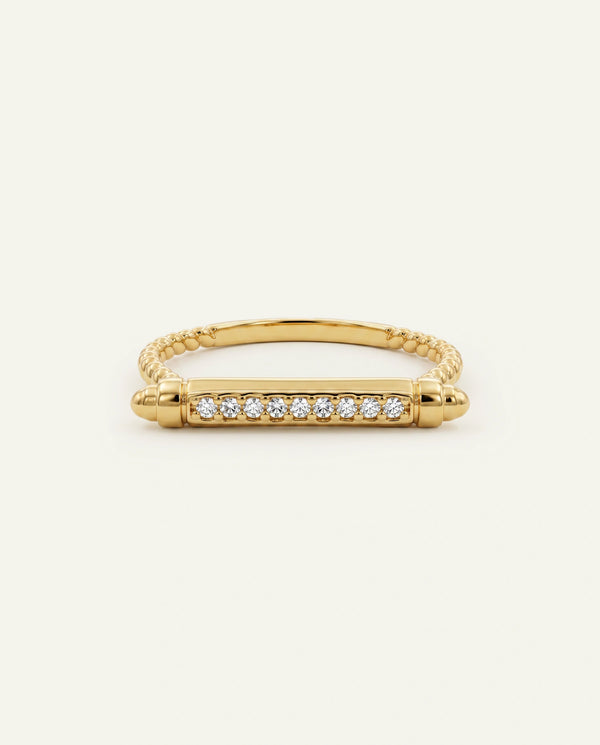 Bella by Ovani® Lab-grown Diamond Bar Ring - 0.05 Ct. T.W.