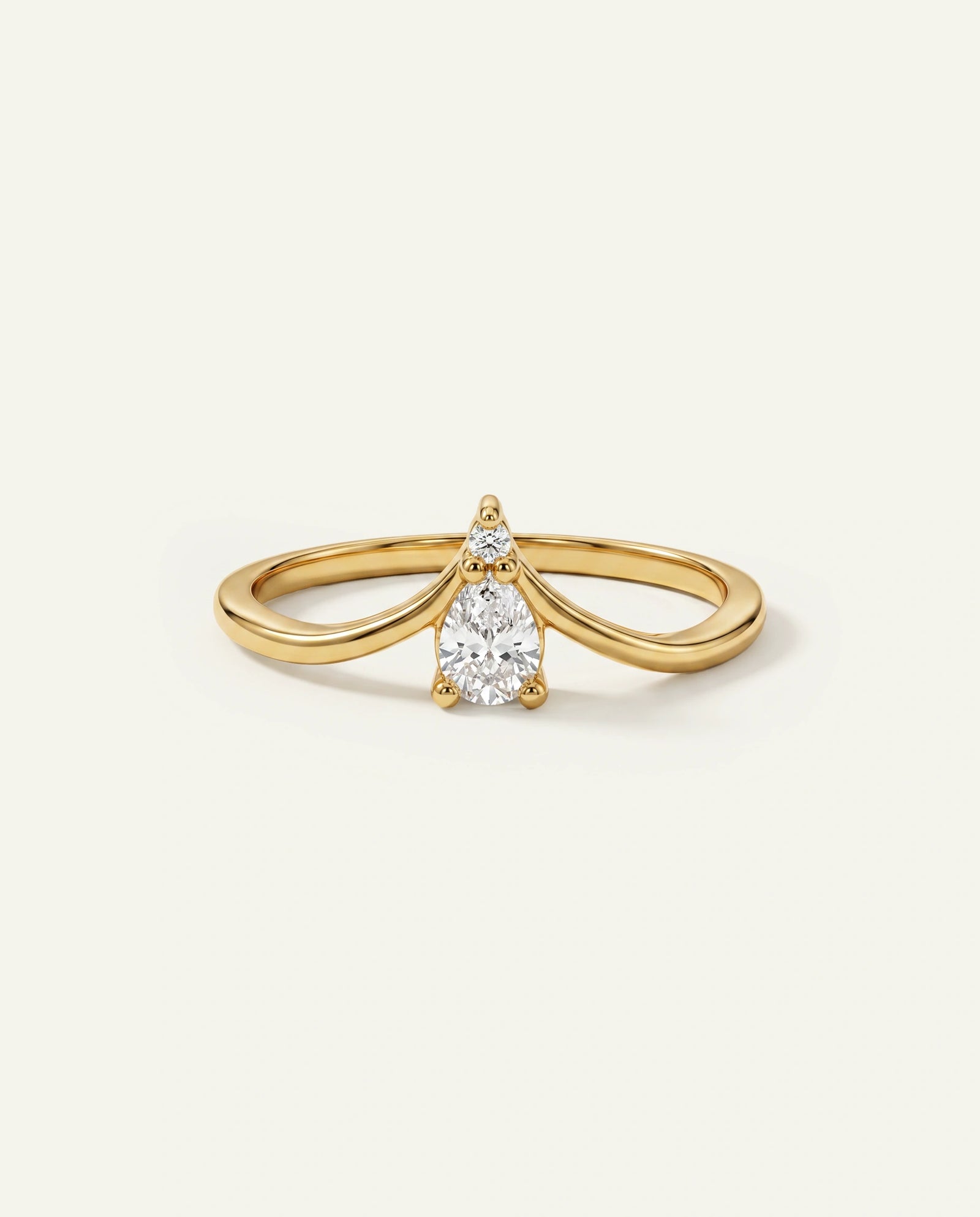 Eternal Vow Lab-grown Diamond Pear Promise Ring - 0.25 Ct. T.W.