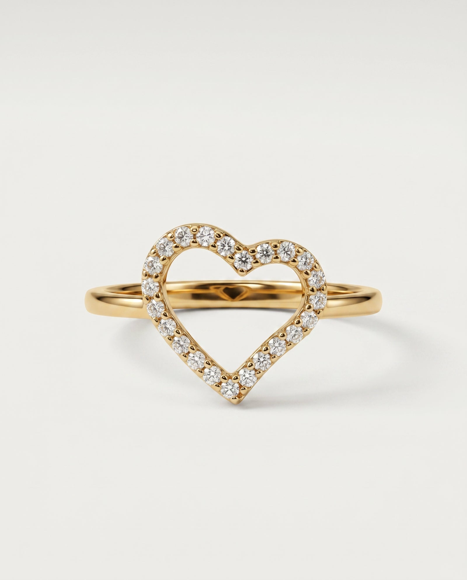 Eternal Vow Lab-grown Diamond Heart Promise Ring - 0.15 Ct. T.W.