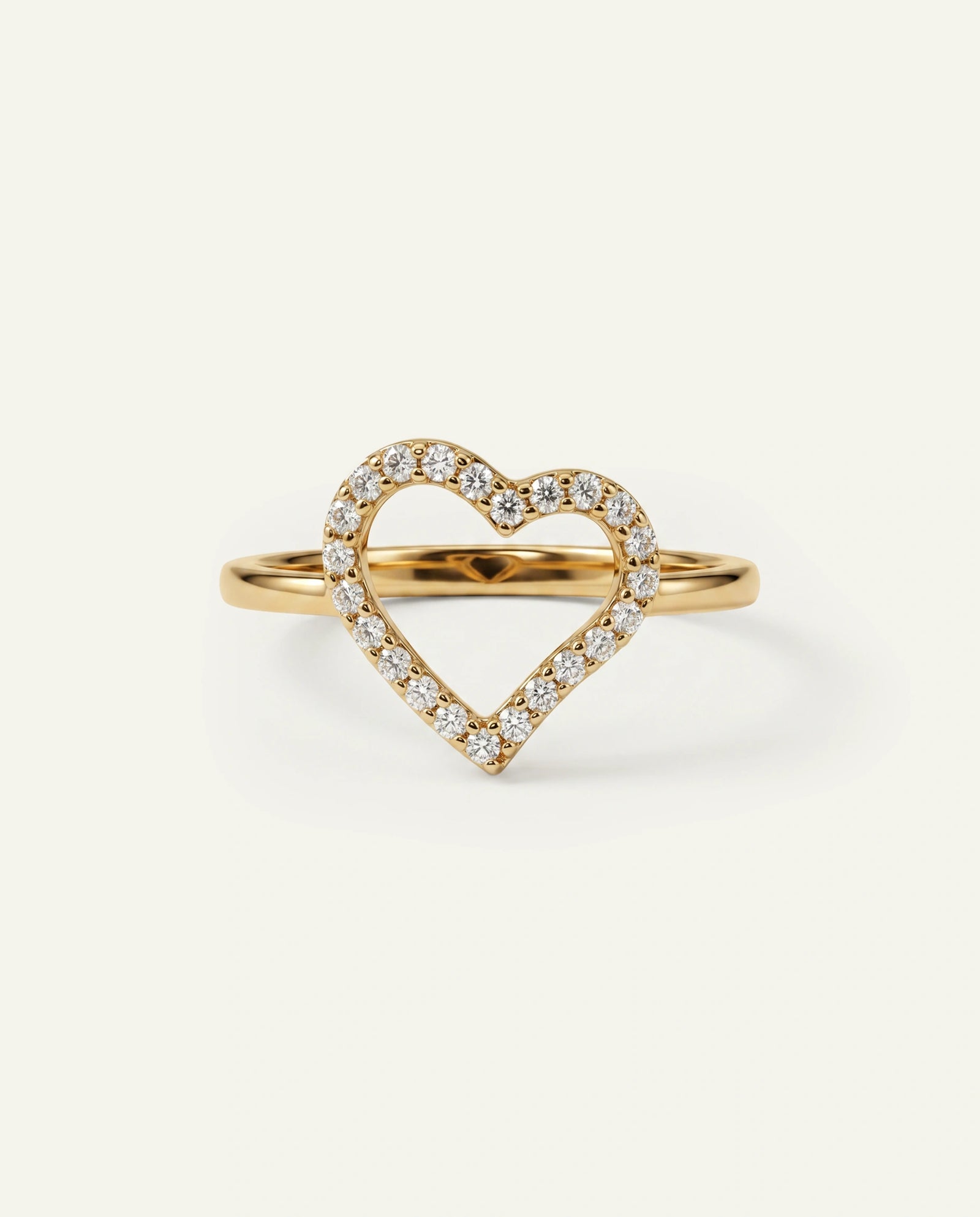 Eternal Vow Lab-grown Diamond Heart Promise Ring - 0.15 Ct. T.W.