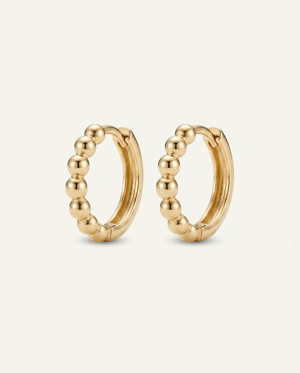 Oroventi Beaded Hoops
