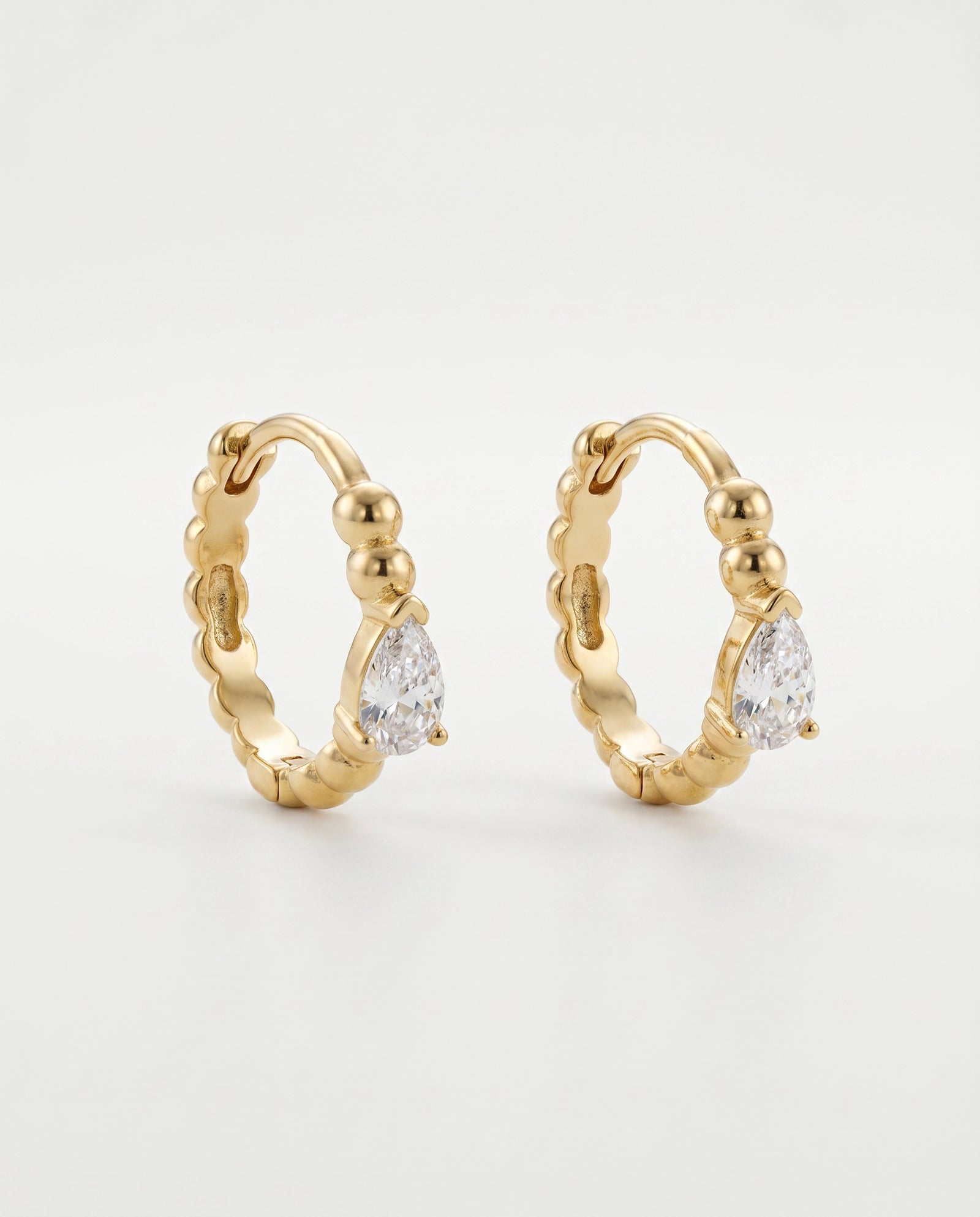 Bella by Ovani® Lab-grown Diamond Pear Hoops - 0.50 Ct. T.W.