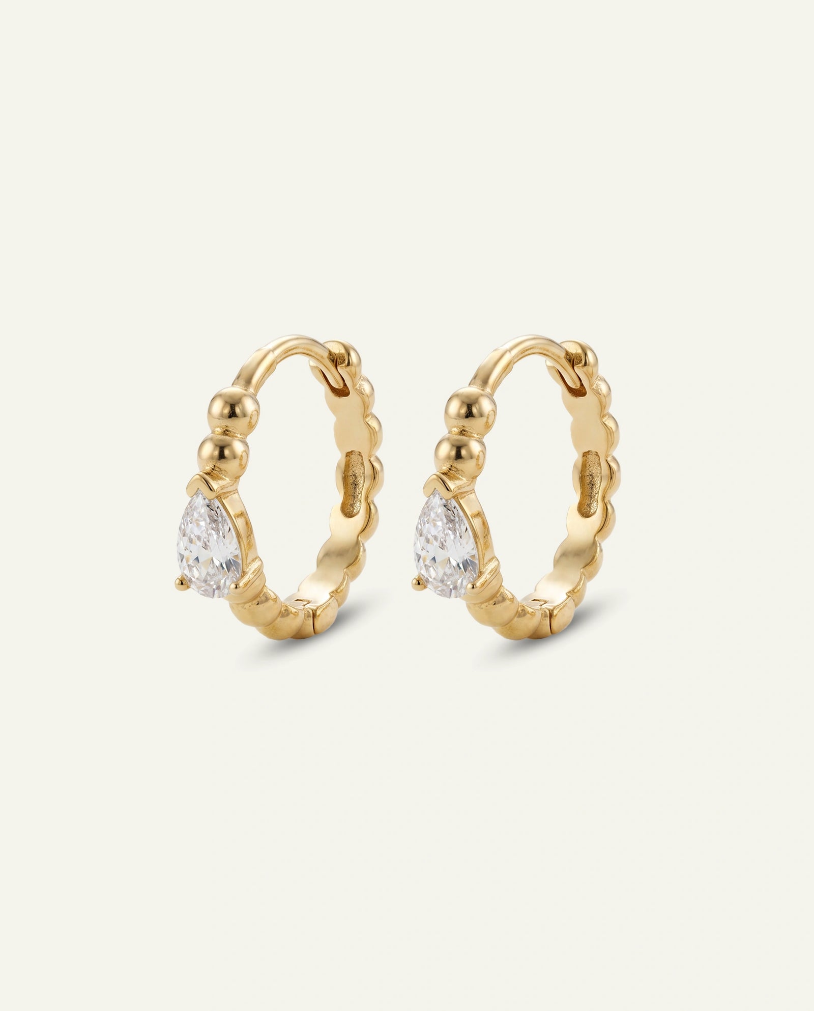 Bella by Ovani® Lab-grown Diamond Pear Hoops - 0.50 Ct. T.W.