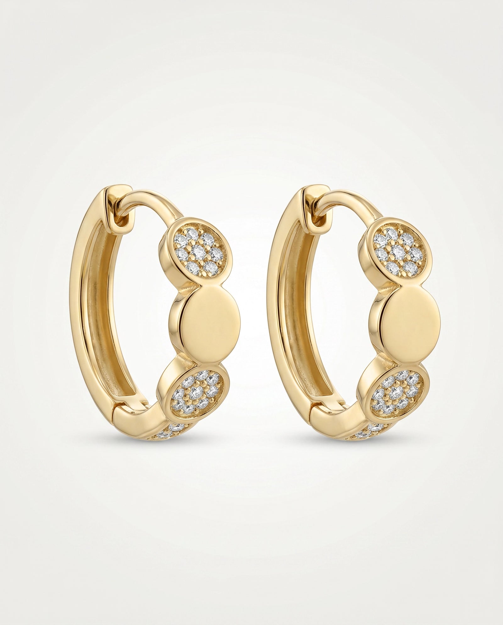 Bella by Ovani® Lab-grown Diamond Pear Hoops - 0.20 Ct. T.W.