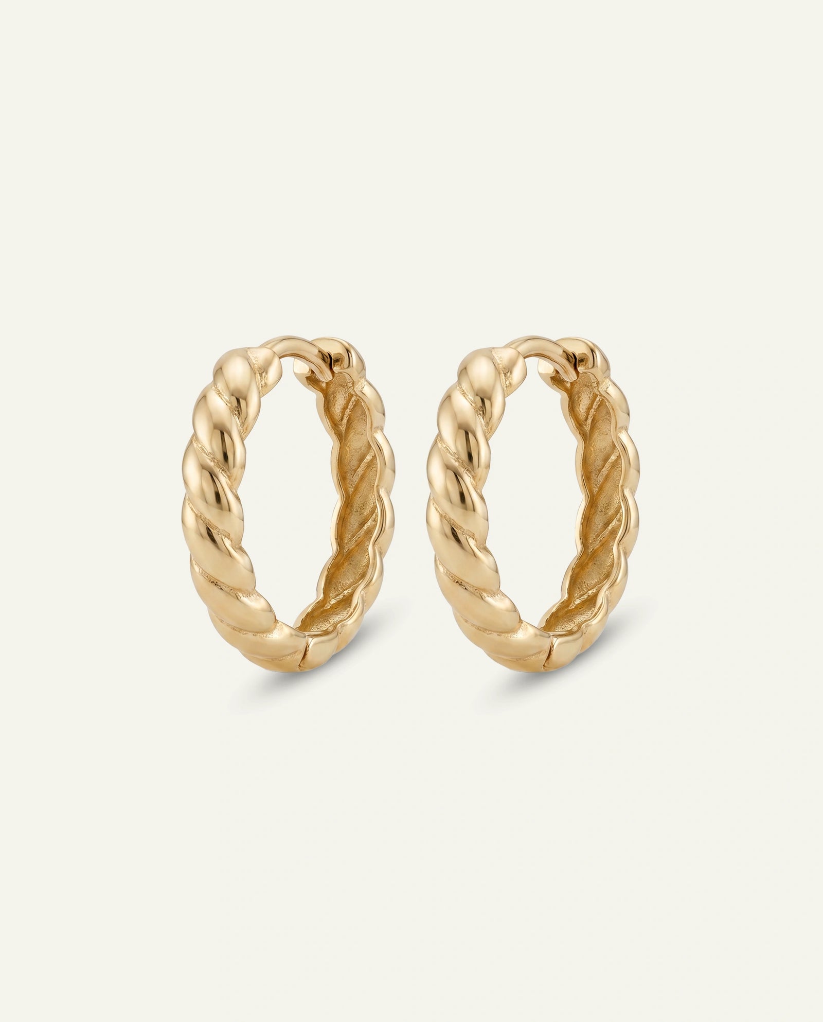 Oroventi Twisted Hoops