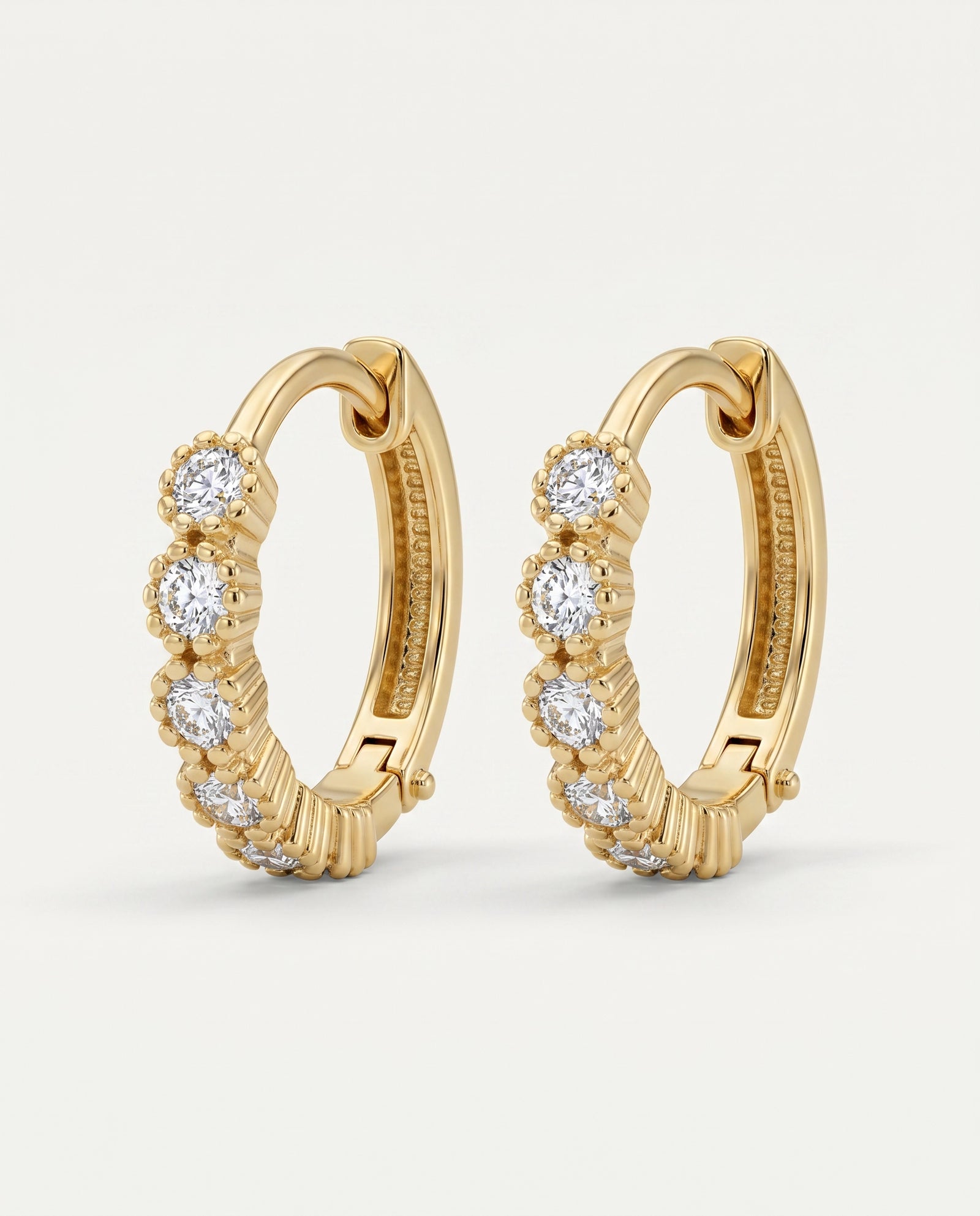 Bella by Ovani® Lab-grown Diamond Round Hoops - 0.45 Ct. T.W.
