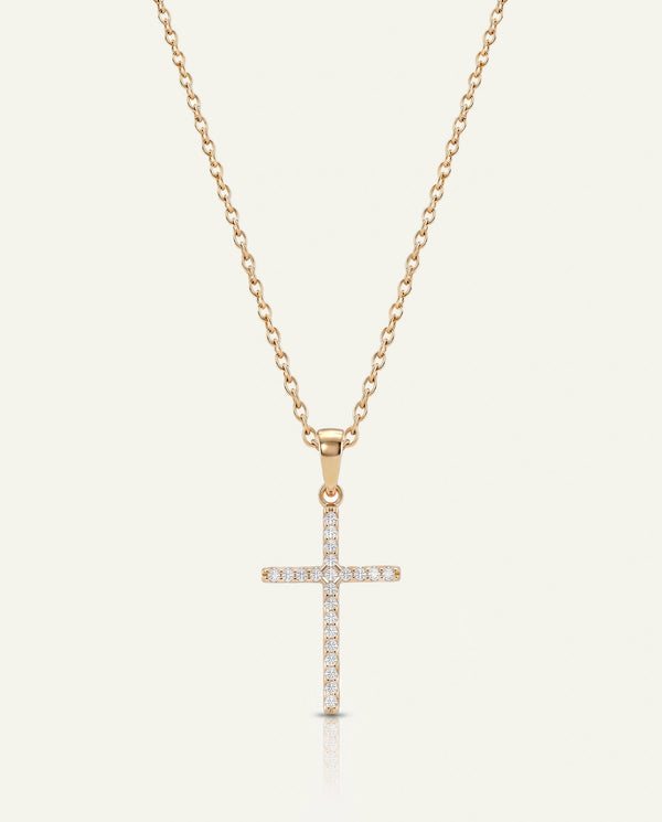 Bella by Ovani® Lab-grown Diamond Cross Pendant - 0.15 Ct. T.W.