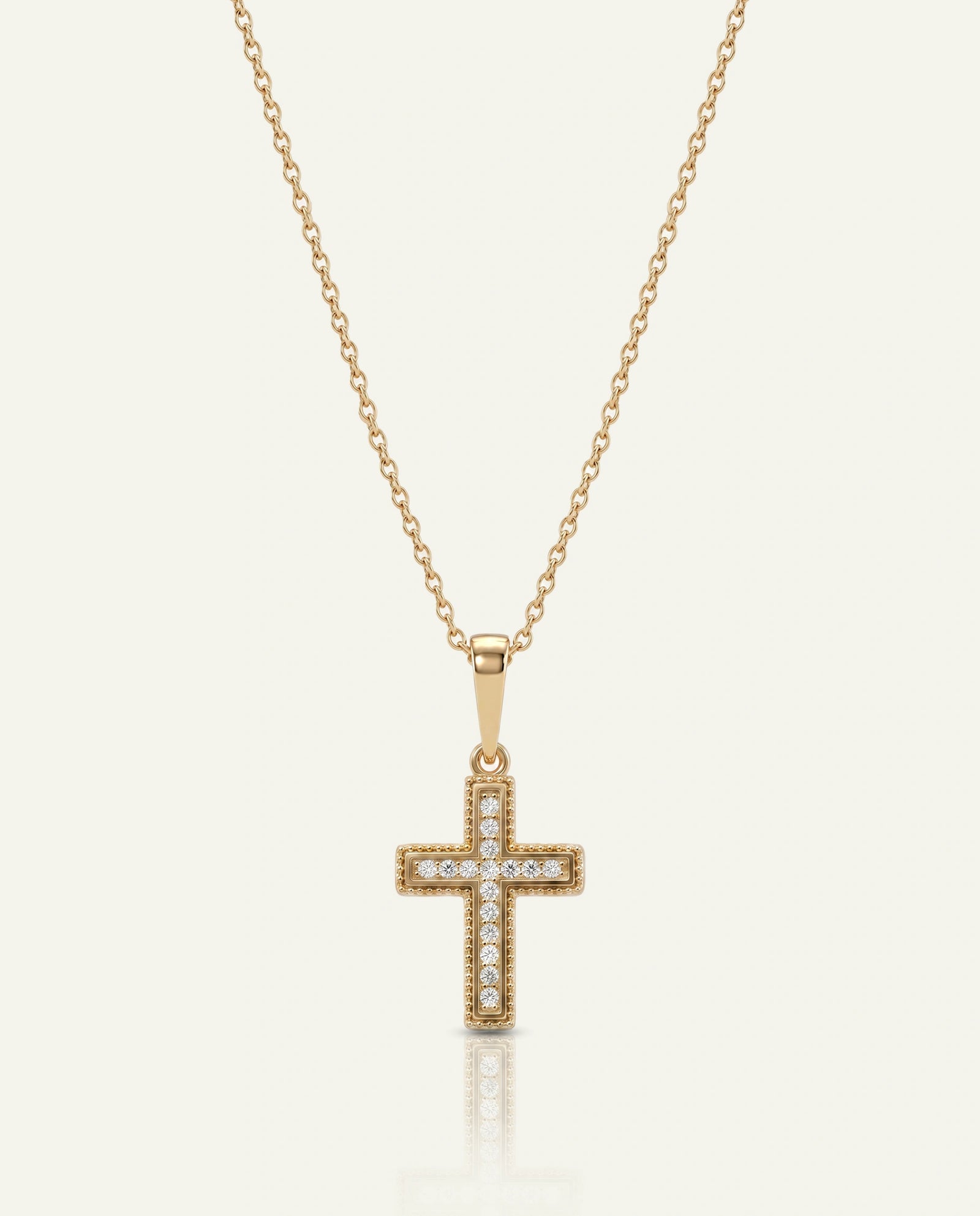Bella by Ovani® Lab-grown Diamond Cross Pendant - 0.10 Ct. T.W.