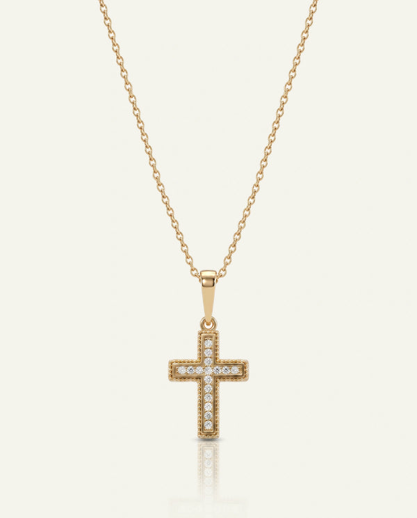 Bella by Ovani® Lab-grown Diamond Cross Pendant - 0.10 Ct. T.W.