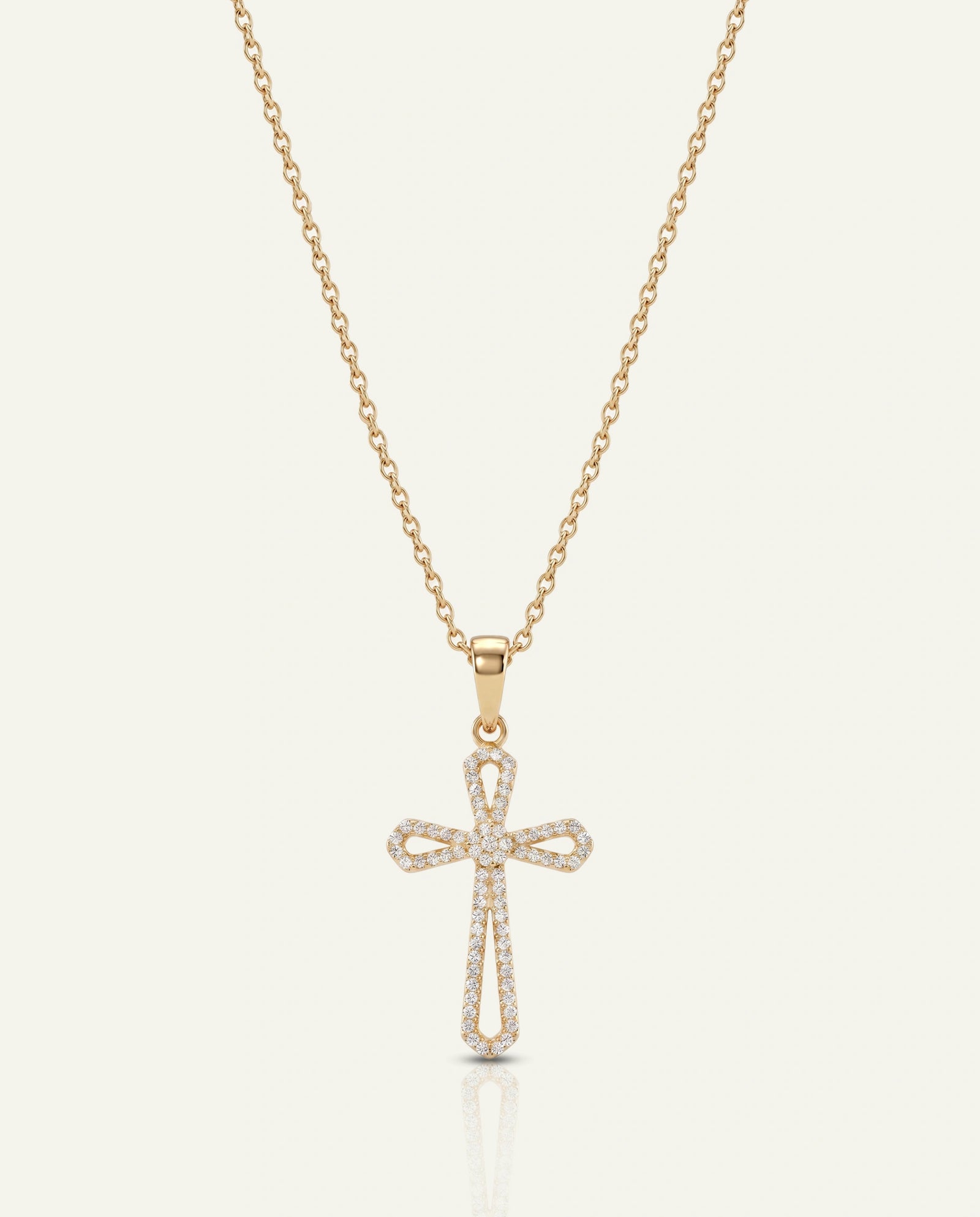 Bella by Ovani® Lab-grown Diamond Cross Pendant - 0.40 Ct. T.W.