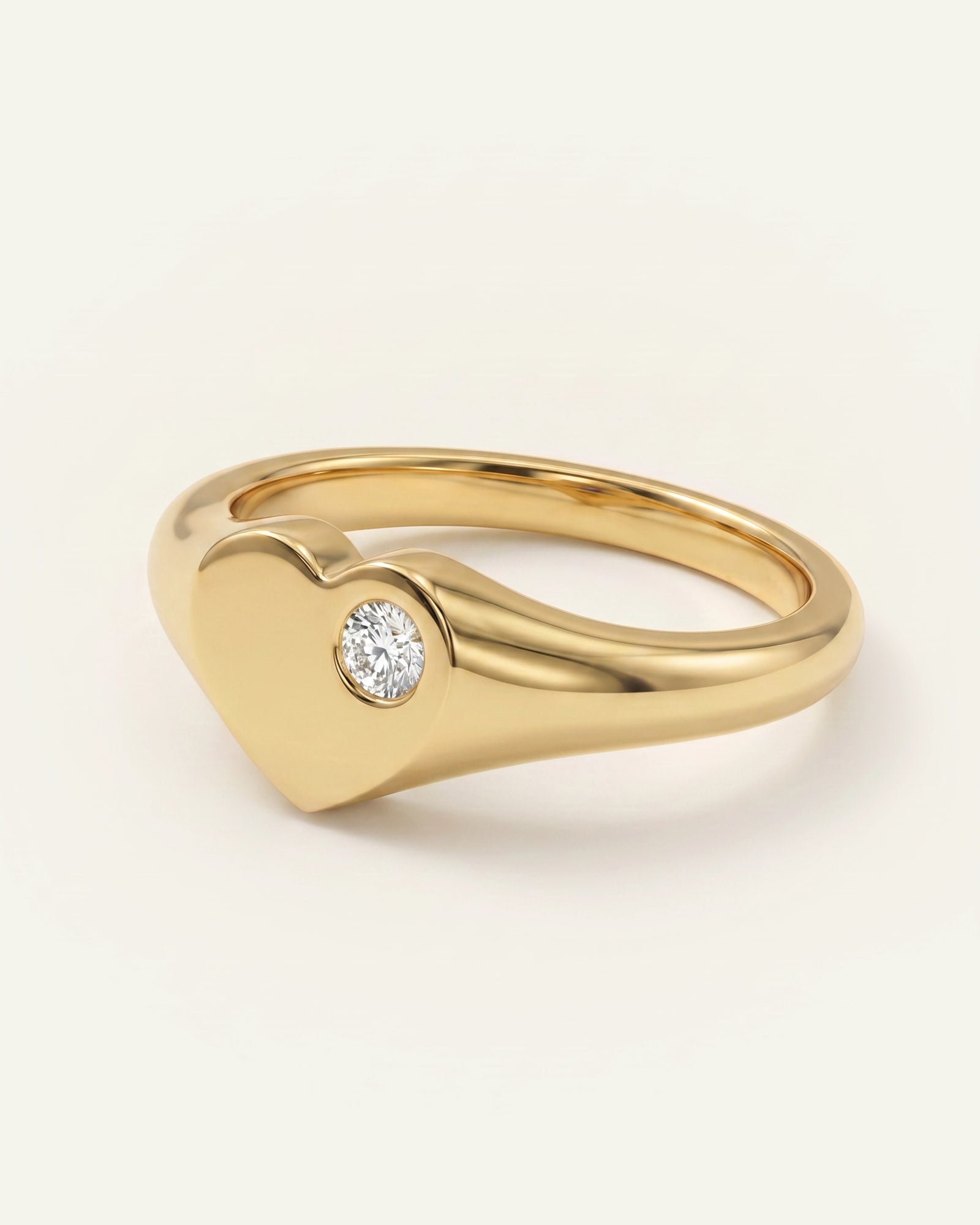 Love Spell® Lab-grown Diamond Heart Fashion Ring - 0.10 Ct. T.W.