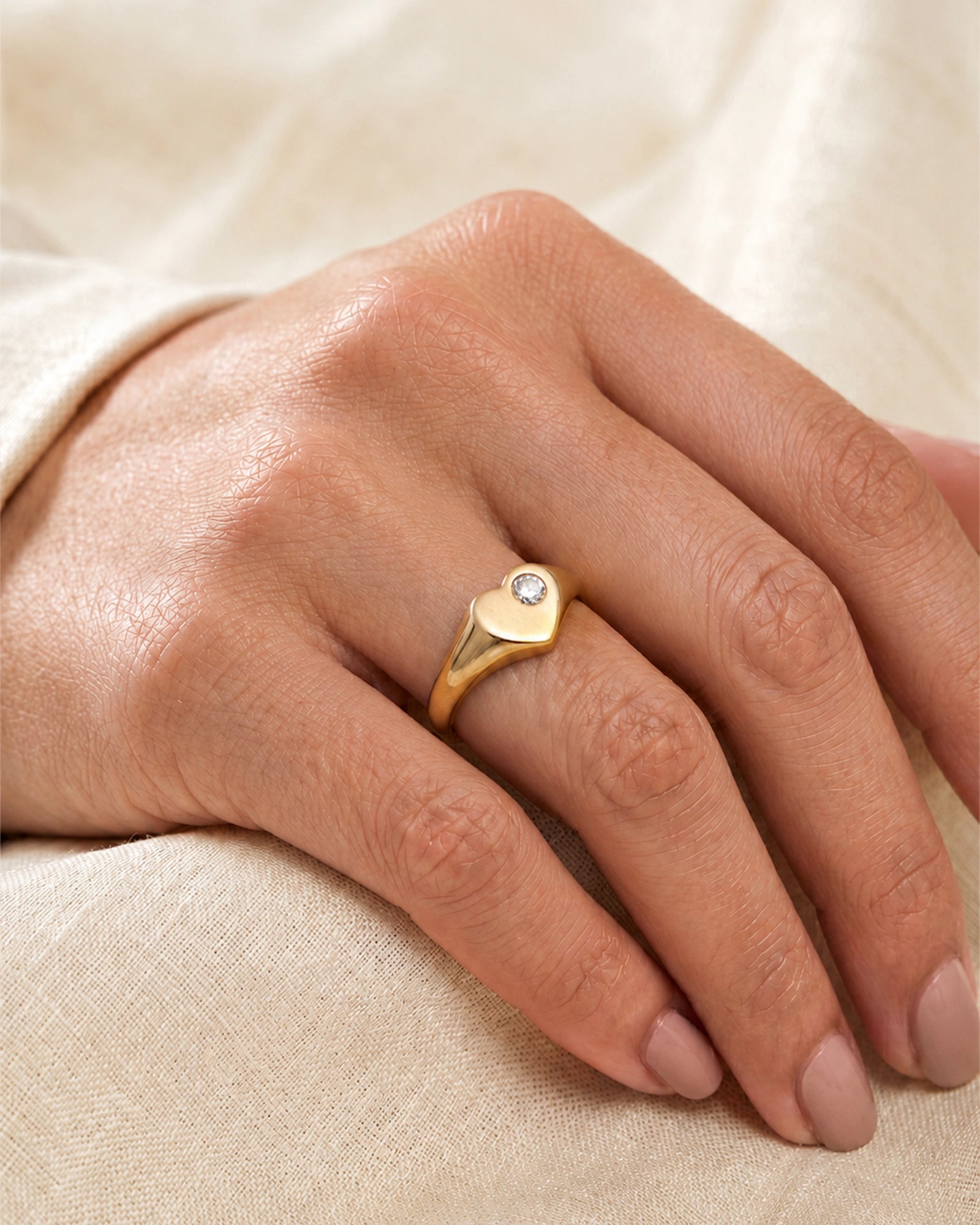 Love Spell® Lab-grown Diamond Heart Fashion Ring - 0.10 Ct. T.W.