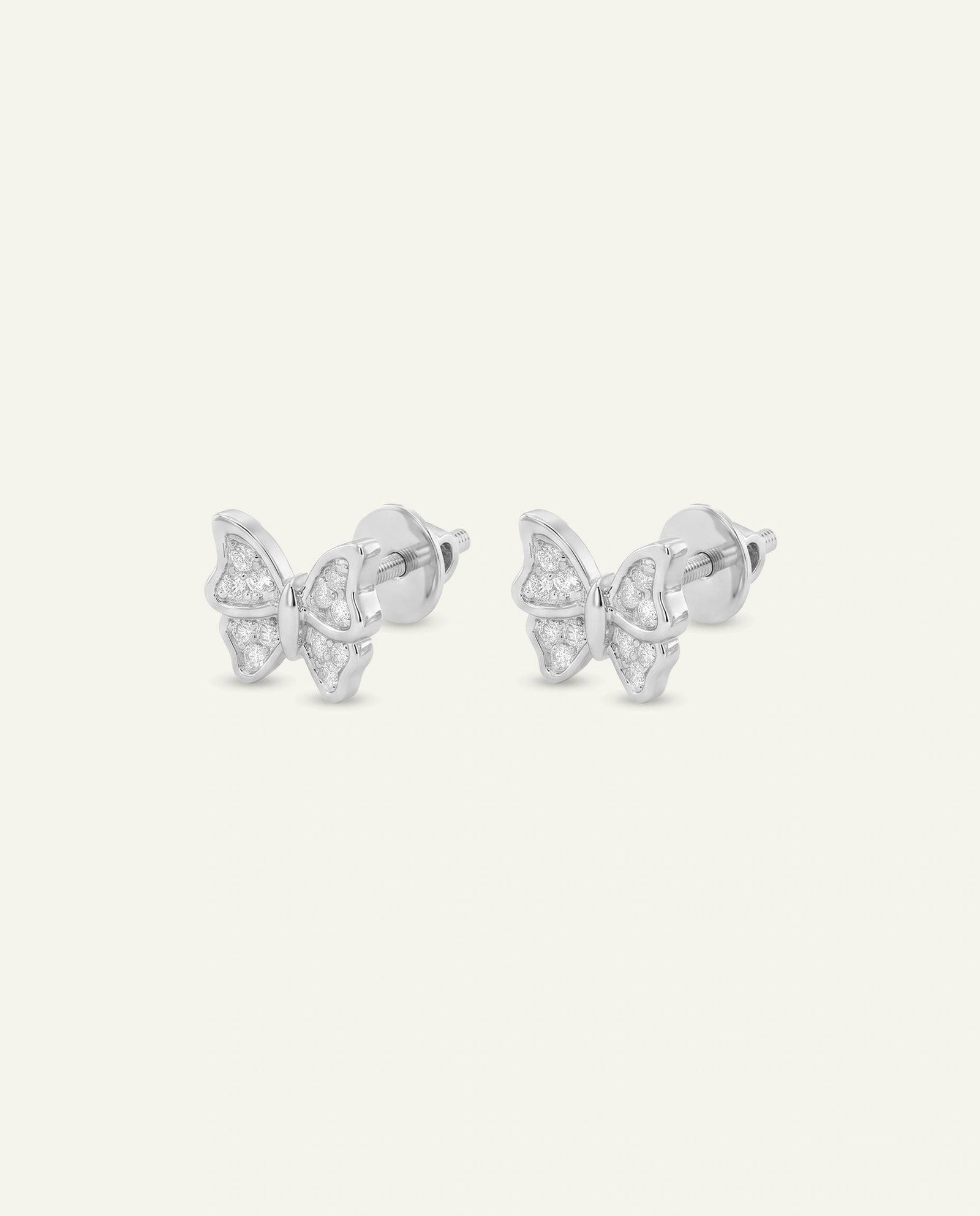 Love Spell® Lab-grown Diamond Butterfly Studs