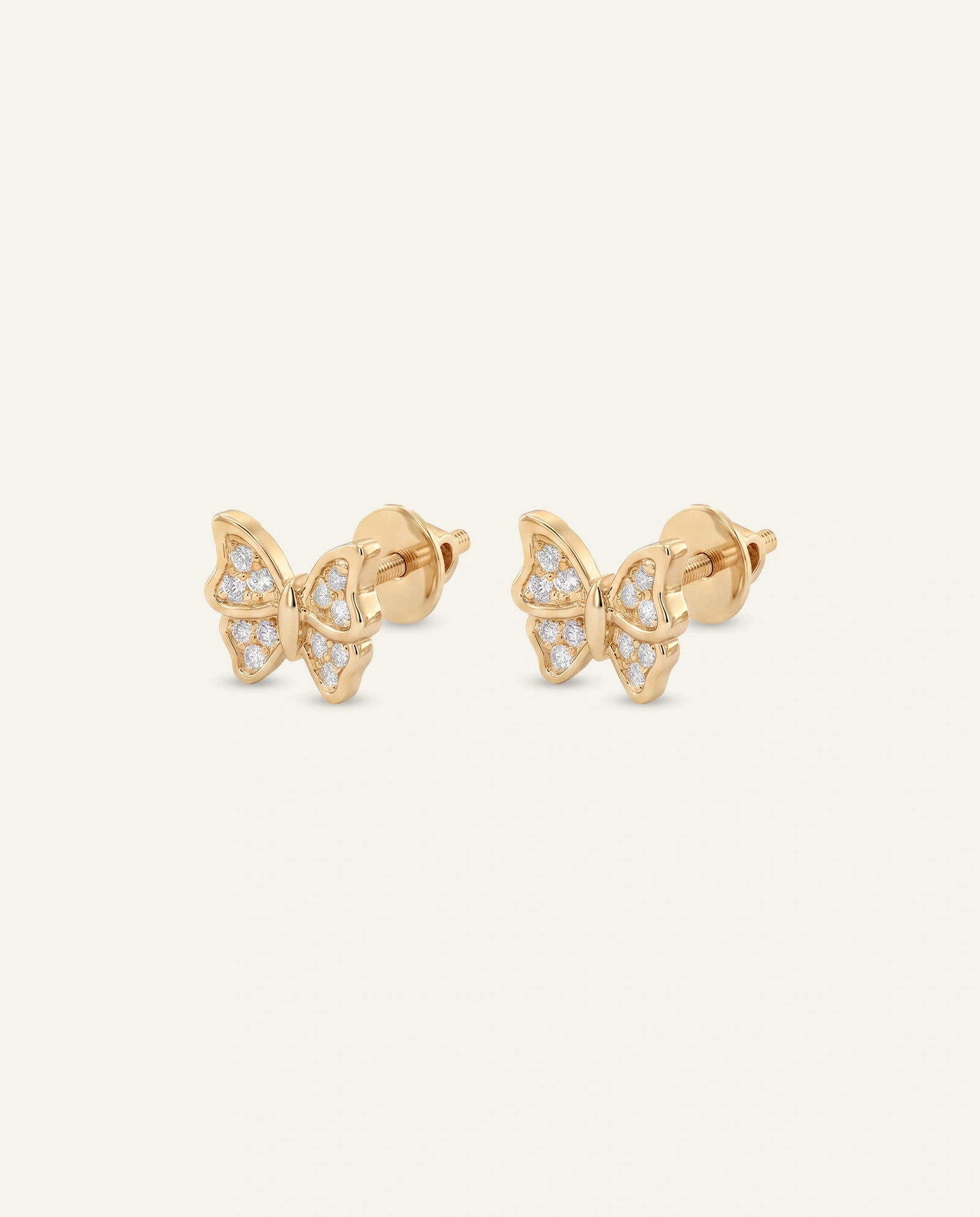 Love Spell® Lab-grown Diamond Butterfly Studs