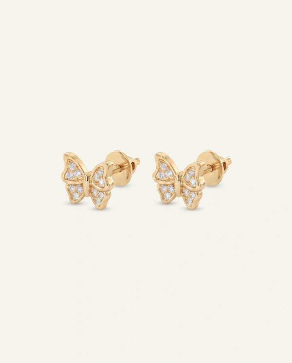 Love Spell® Lab-grown Diamond Butterfly Studs
