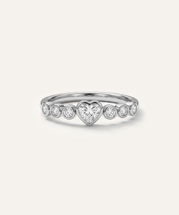 Eternal Vow Lab-grown Diamond Heart Promise Ring