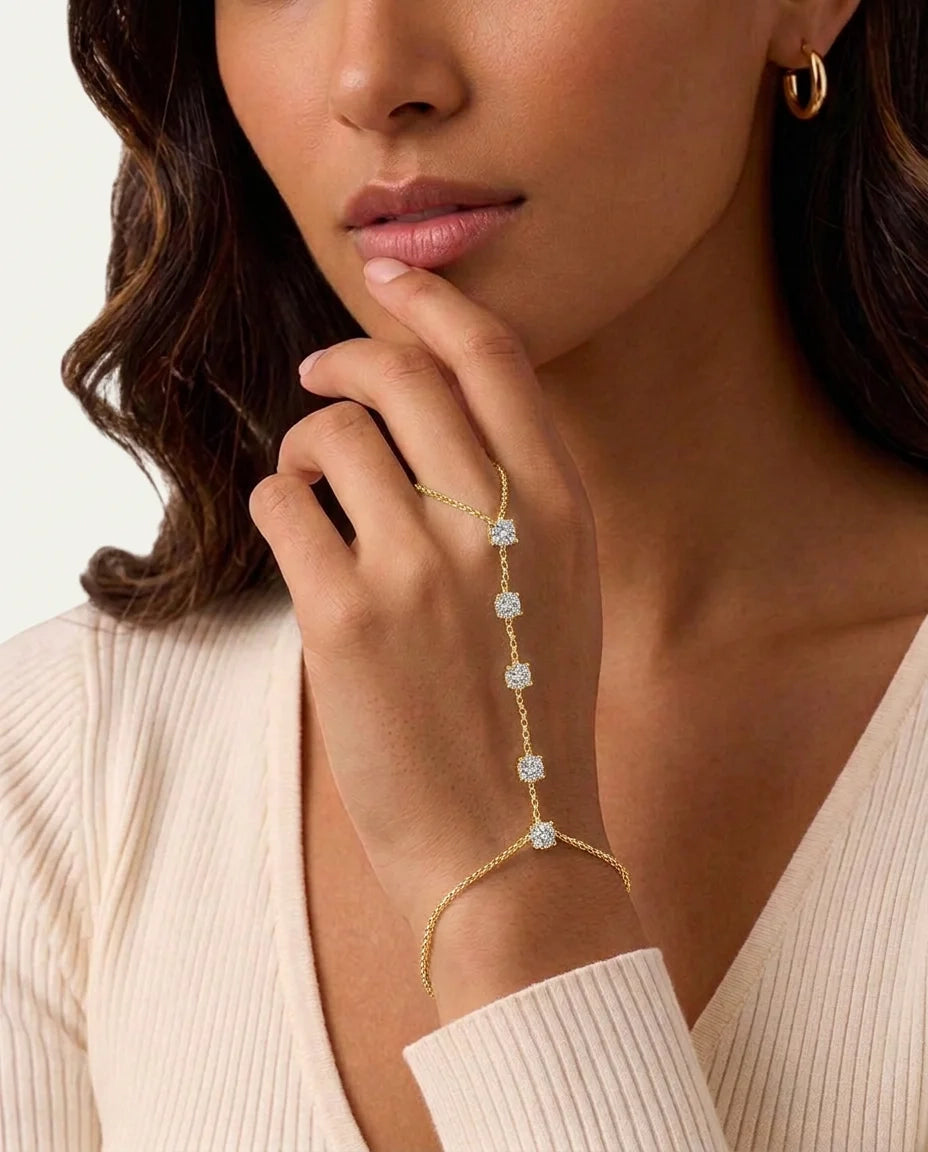 Bella by Ovani® Lab-grown Diamond Hand Chain