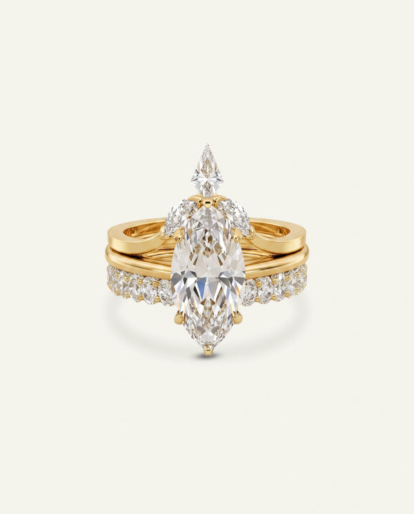 Novello Lab-grown Diamond Marquise Bridal Set