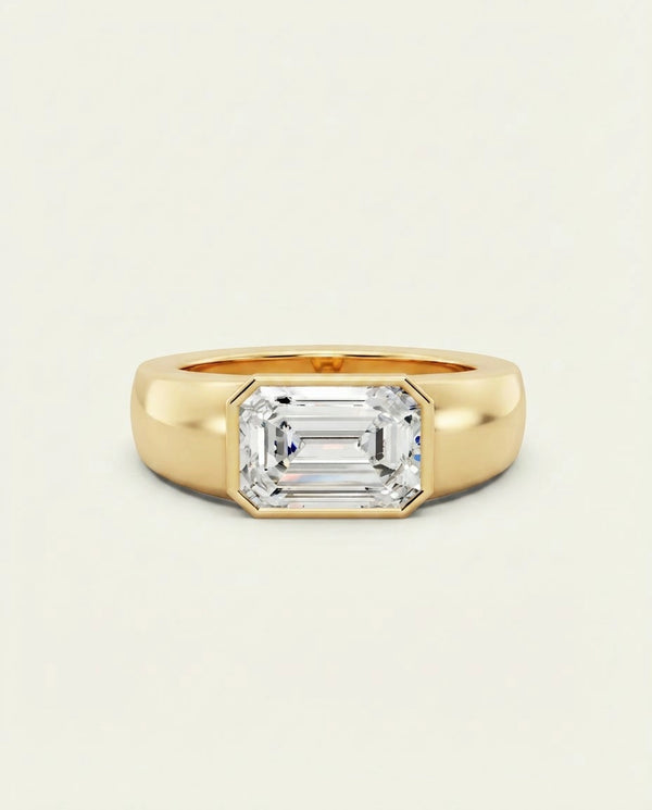 Ovani® Lab-grown Diamond Emerald Men's Ring