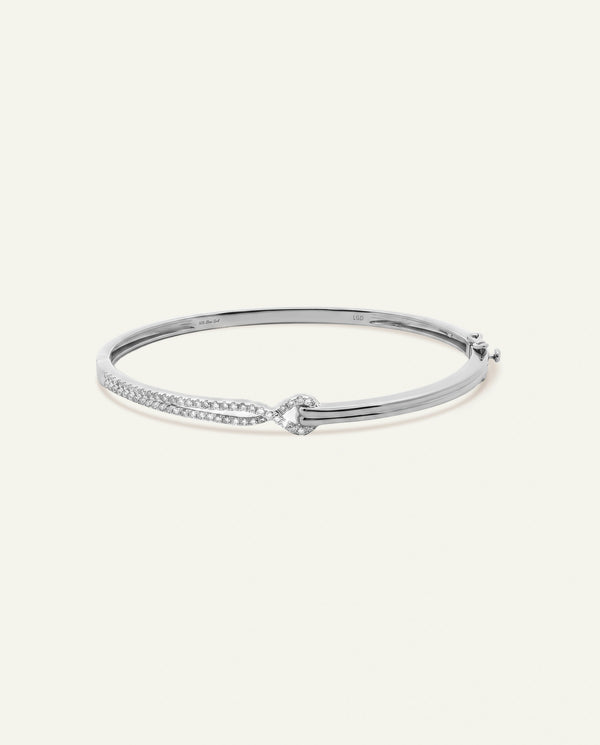 Love Spell® Lab-grown Diamond Interlocking Knot Bangle