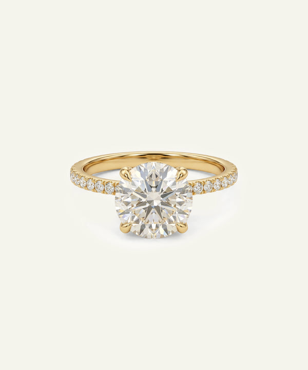 Ovani® Diamond Round Engagement Ring - 3 Ct. T.W.