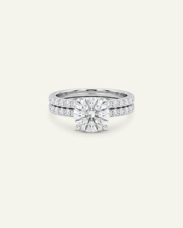 Ovani® Diamond Round Engagement Ring
