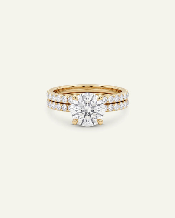 Ovani® Diamond Round Engagement Ring