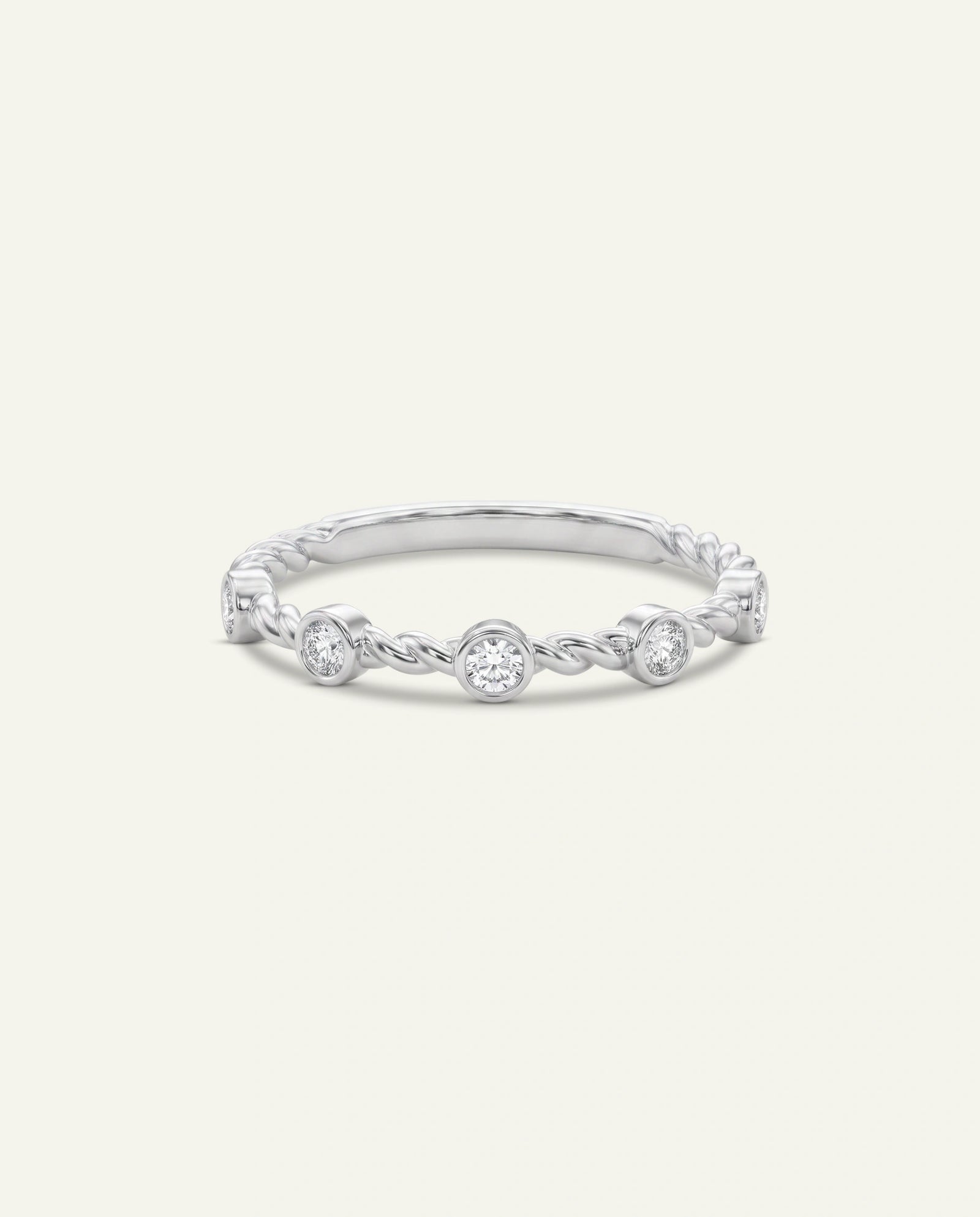Novello Lab-grown Diamond Twisted Band