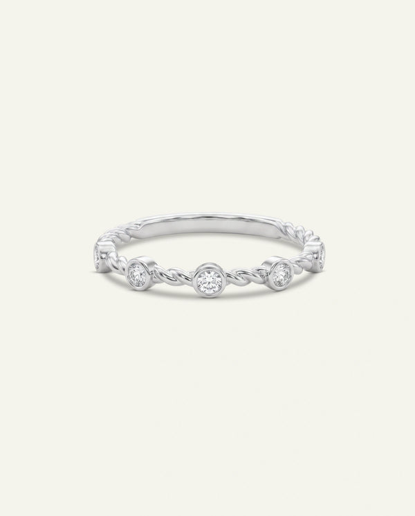 Bella by Ovani® Lab-grown Diamond Twisted Band