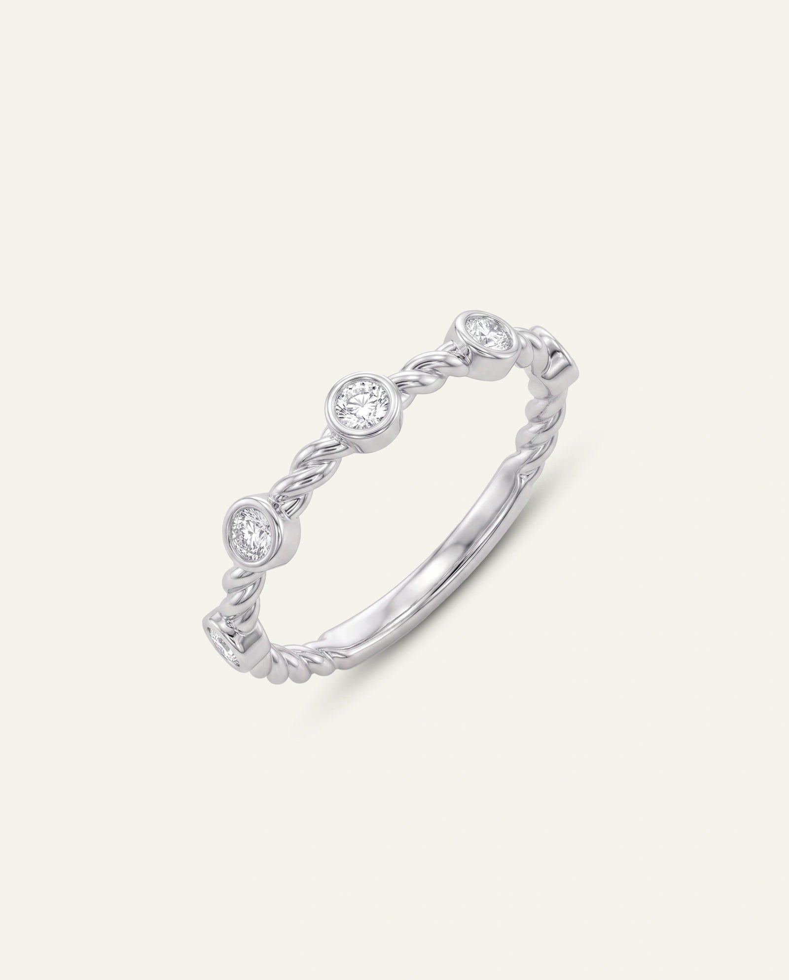 Novello Lab-grown Diamond Twisted Band